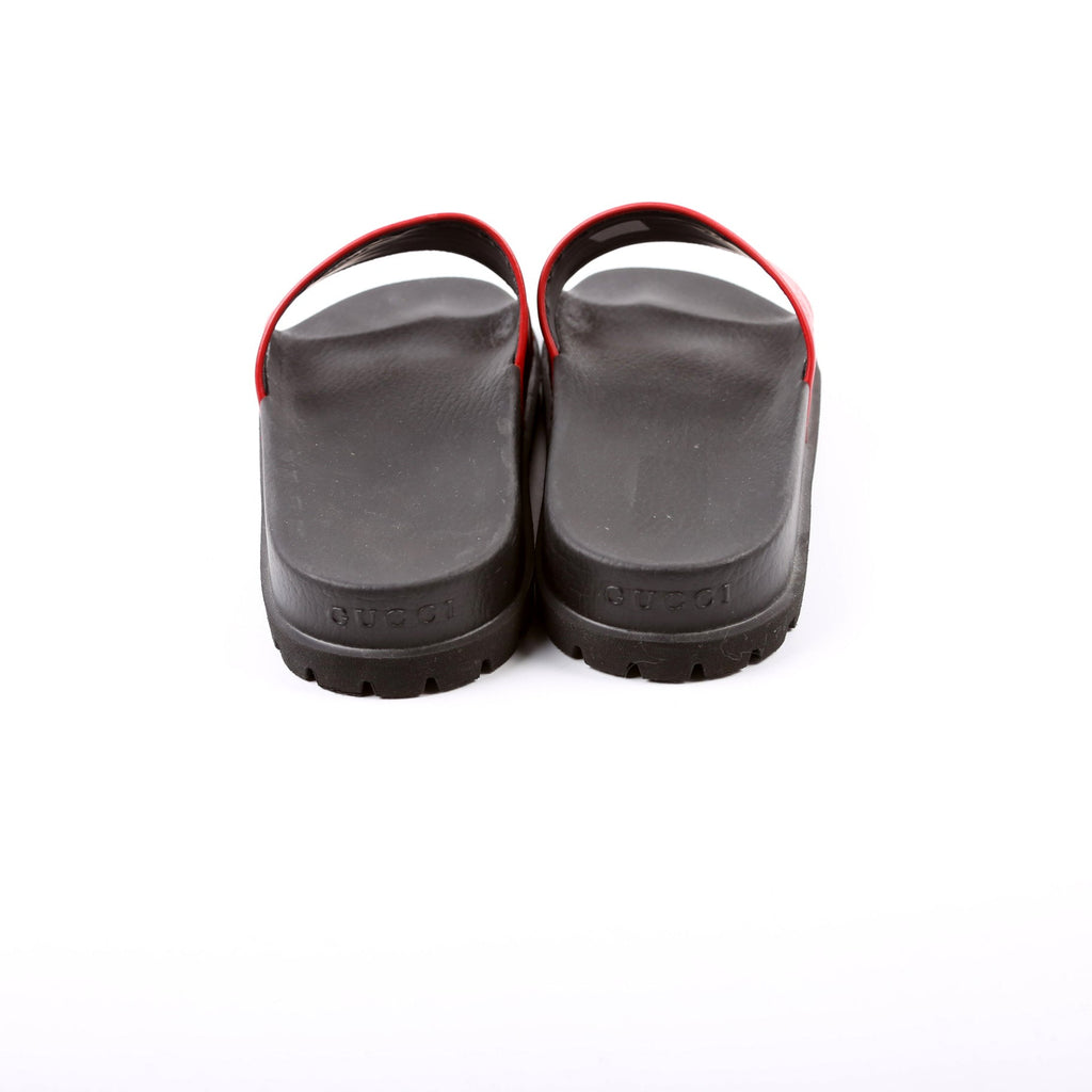 Guccissima/Rubber Slides Size Men's 8 Red