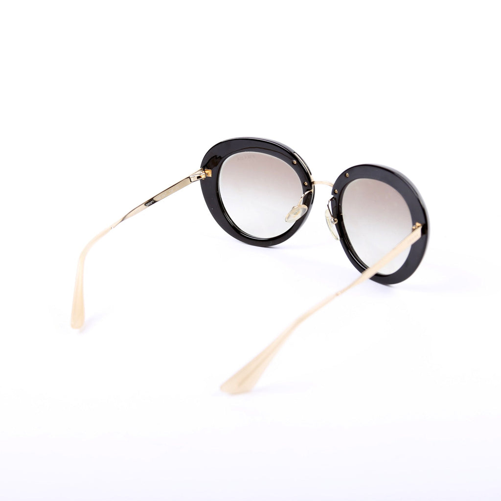 SPR16Q Round Sunglasses Black