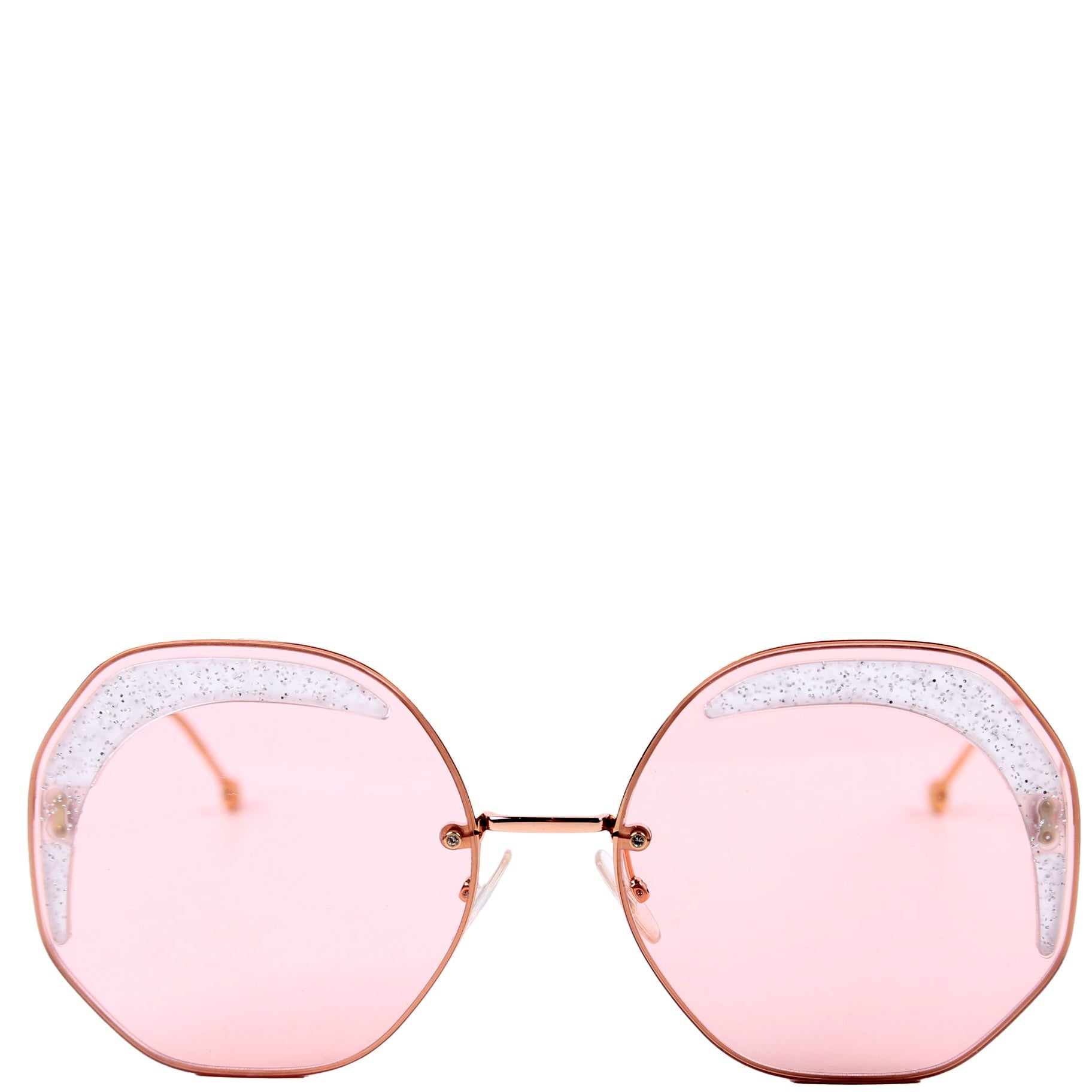 FF0358/S Round Sunglasses Pink
