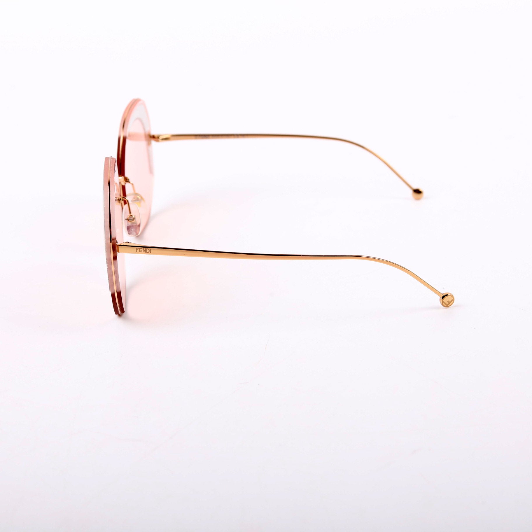 FF0358/S Round Sunglasses Pink