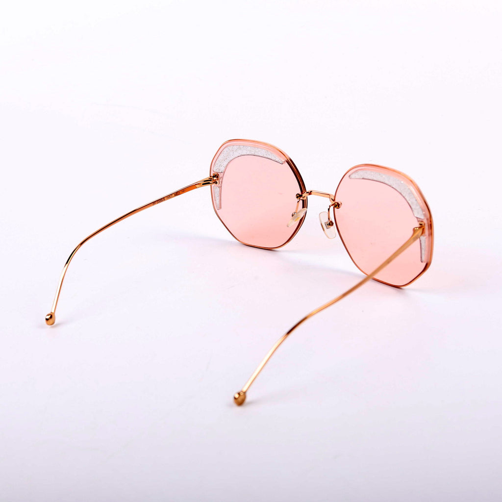 FF0358/S Round Sunglasses Pink