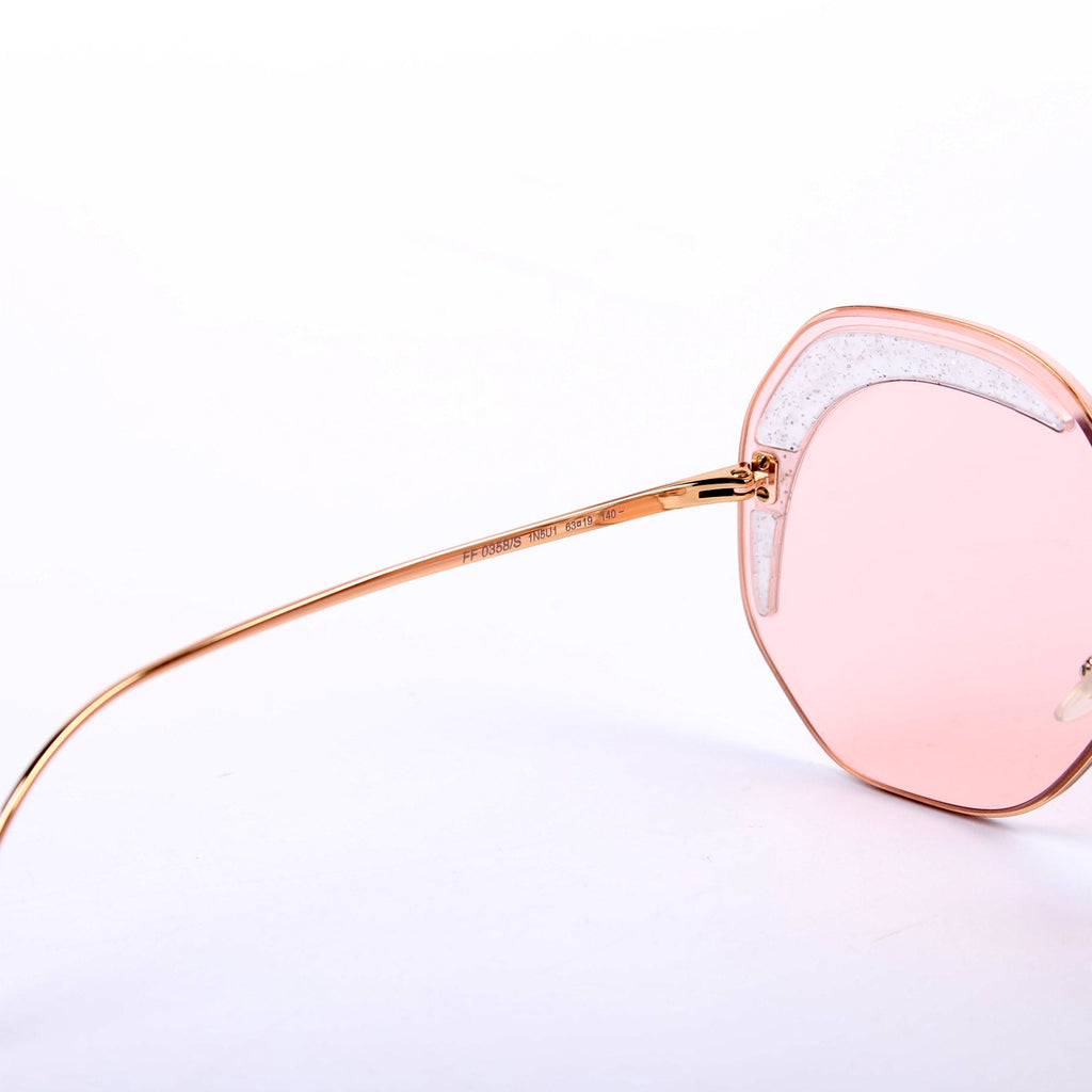 FF0358/S Round Sunglasses Pink