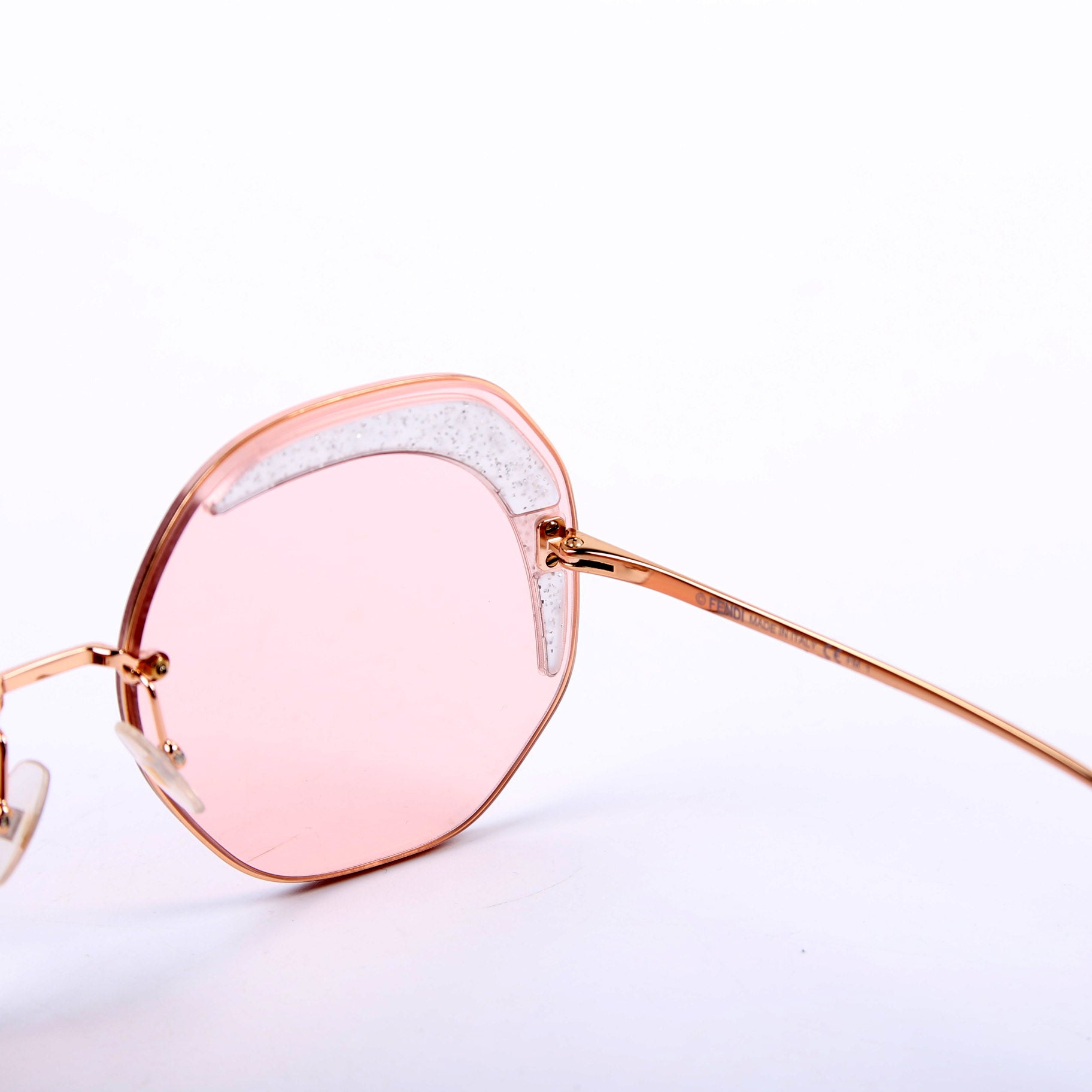 FF0358/S Round Sunglasses Pink