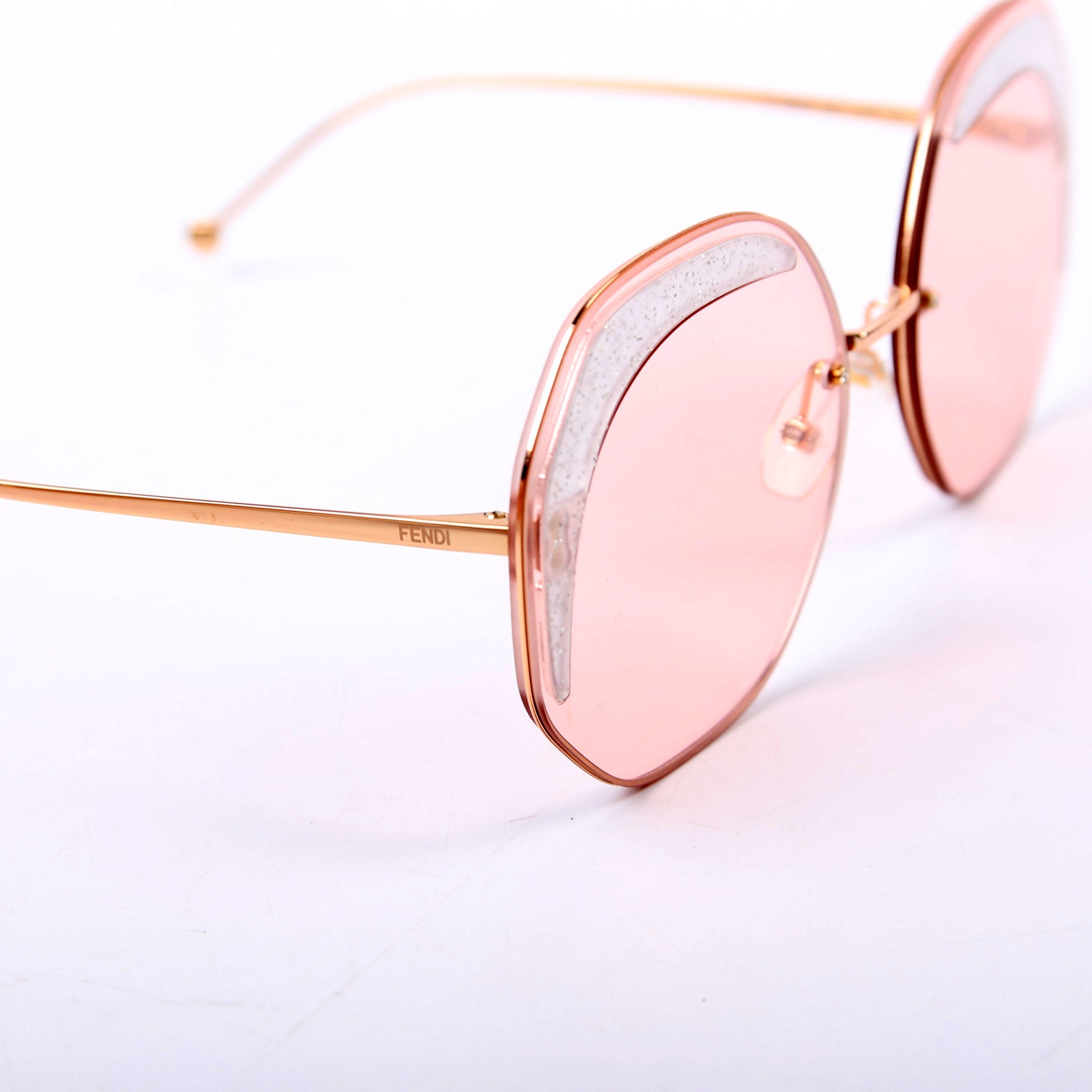 FF0358/S Round Sunglasses Pink