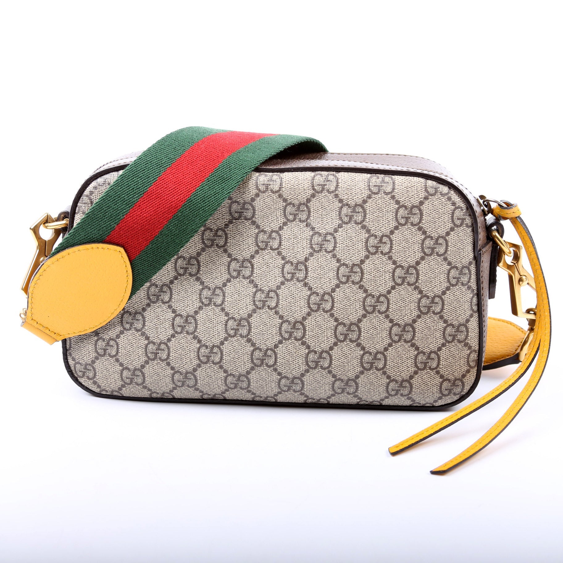 Gucci 476466 GG Supreme Messenger Bag Brown
