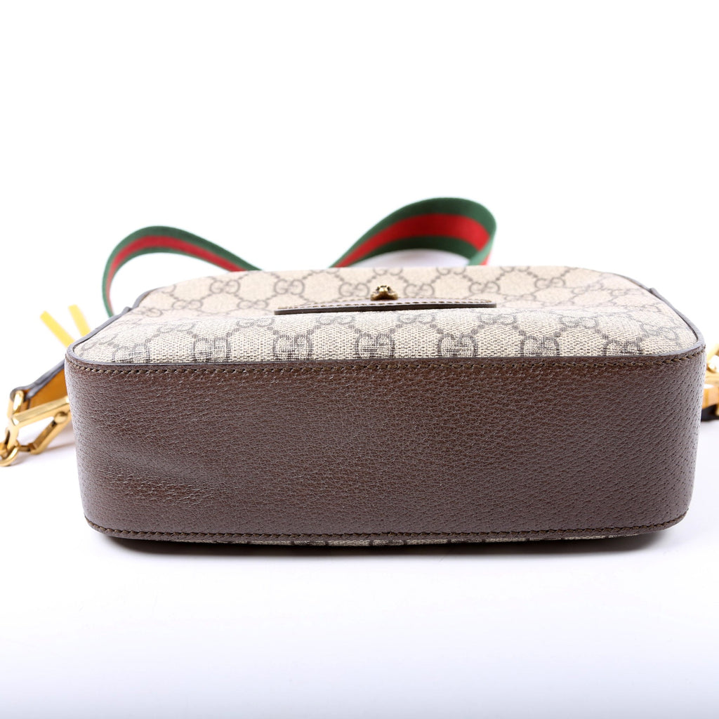 Gucci 476466 GG Supreme Messenger Bag Brown