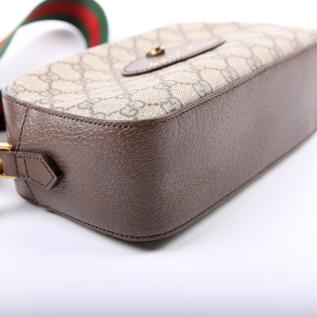 Gucci 476466 GG Supreme Messenger Bag Brown