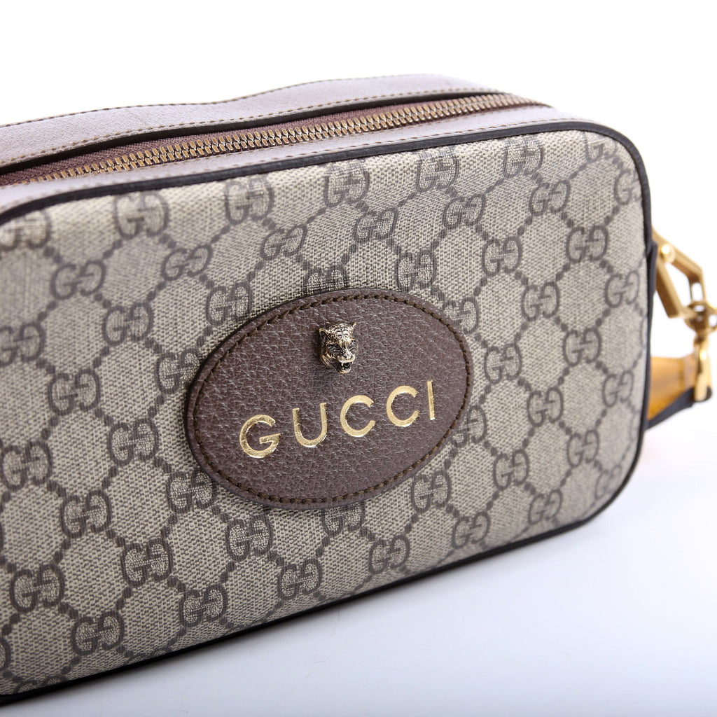 Gucci 476466 GG Supreme Messenger Bag Brown