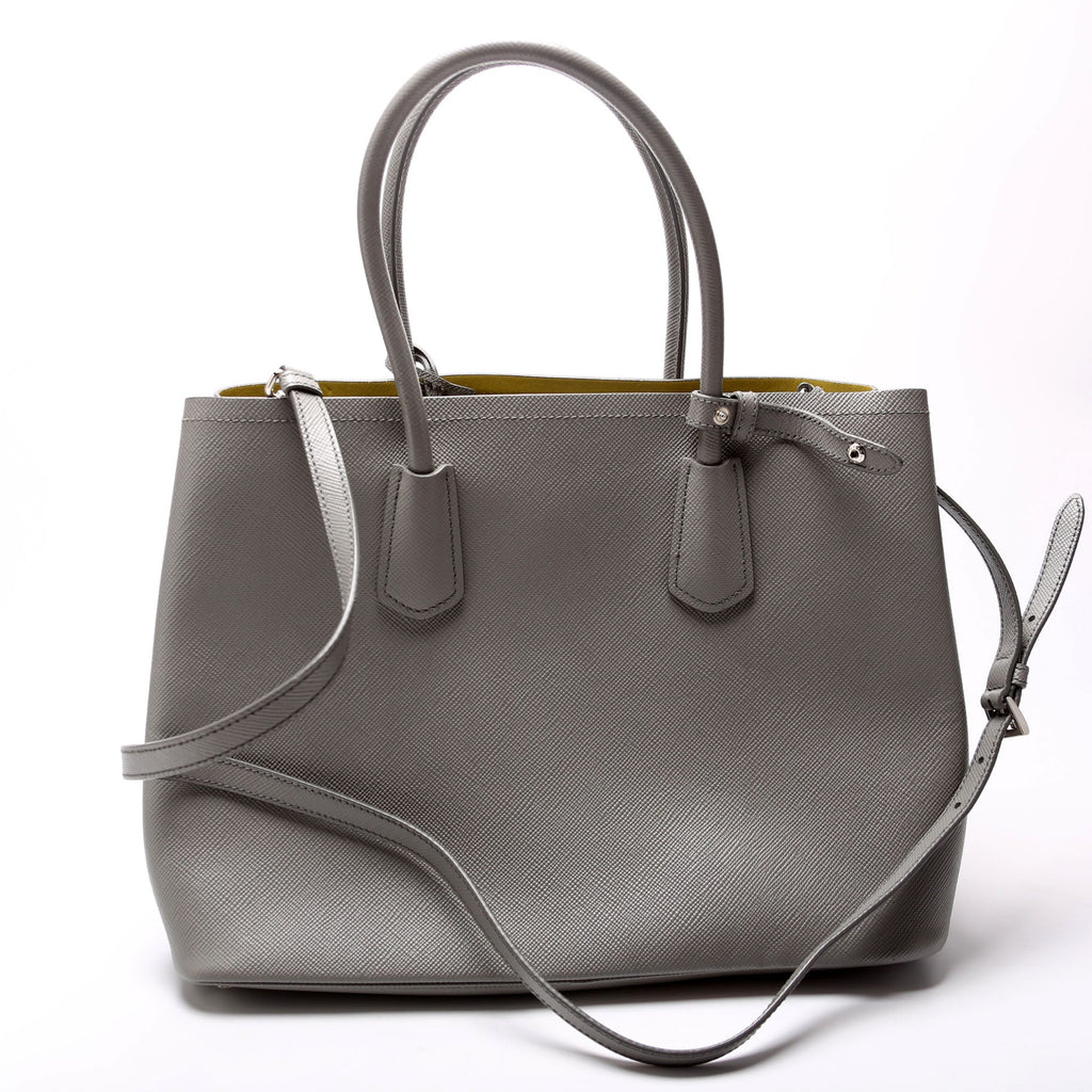 Saffiano Cuir Double Large Grey