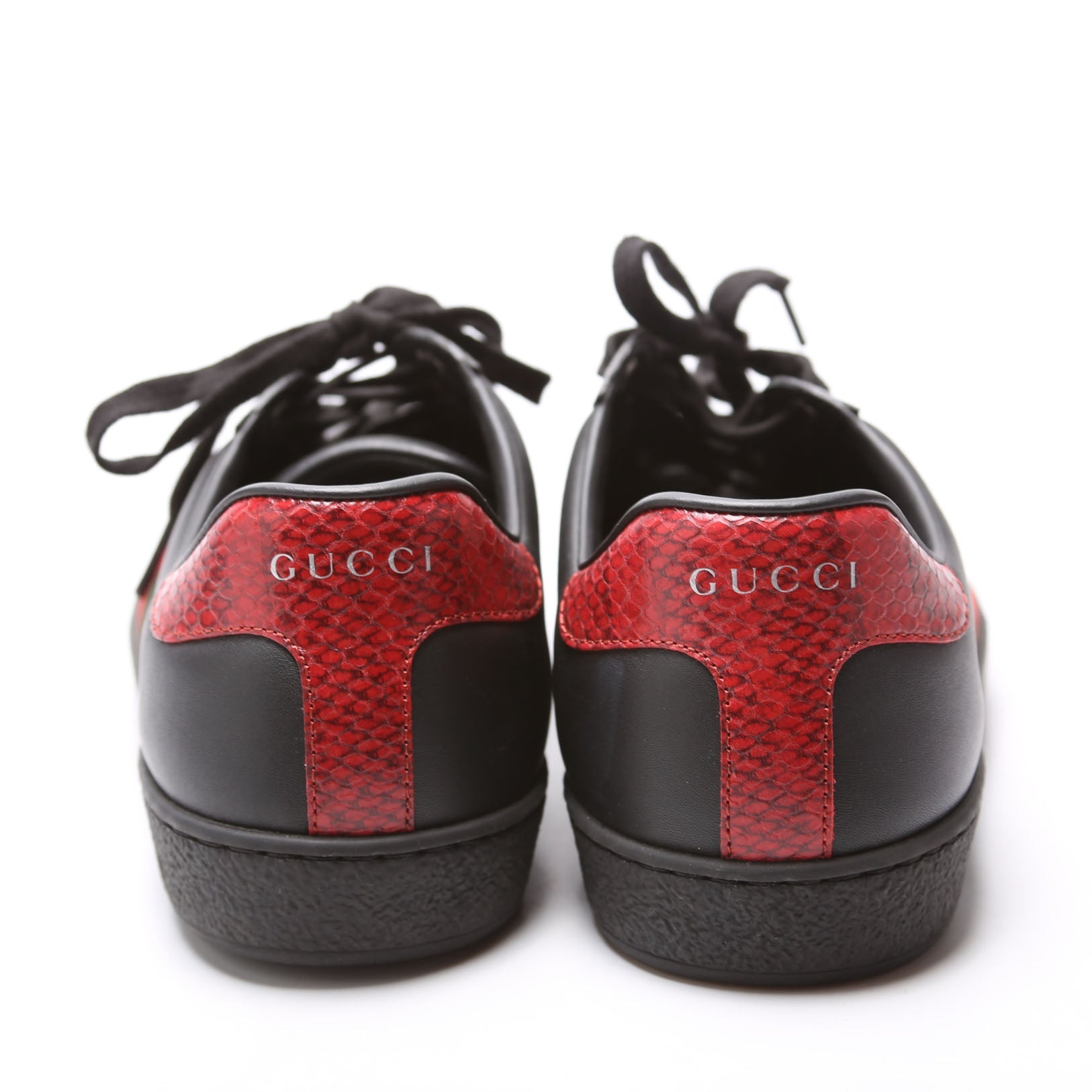 Ace Leather Sneakers Men's Size 8 Black