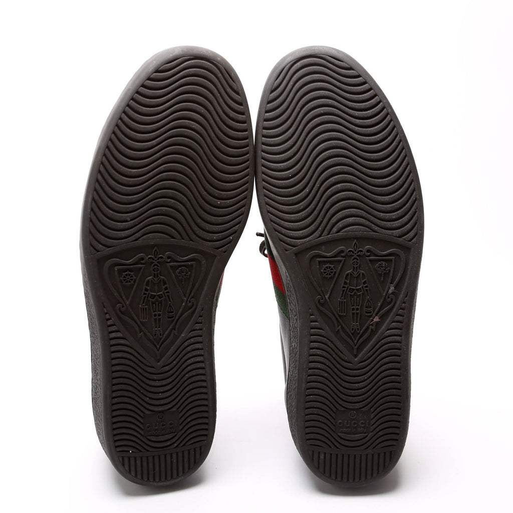Ace Leather Sneakers Men's Size 8 Black