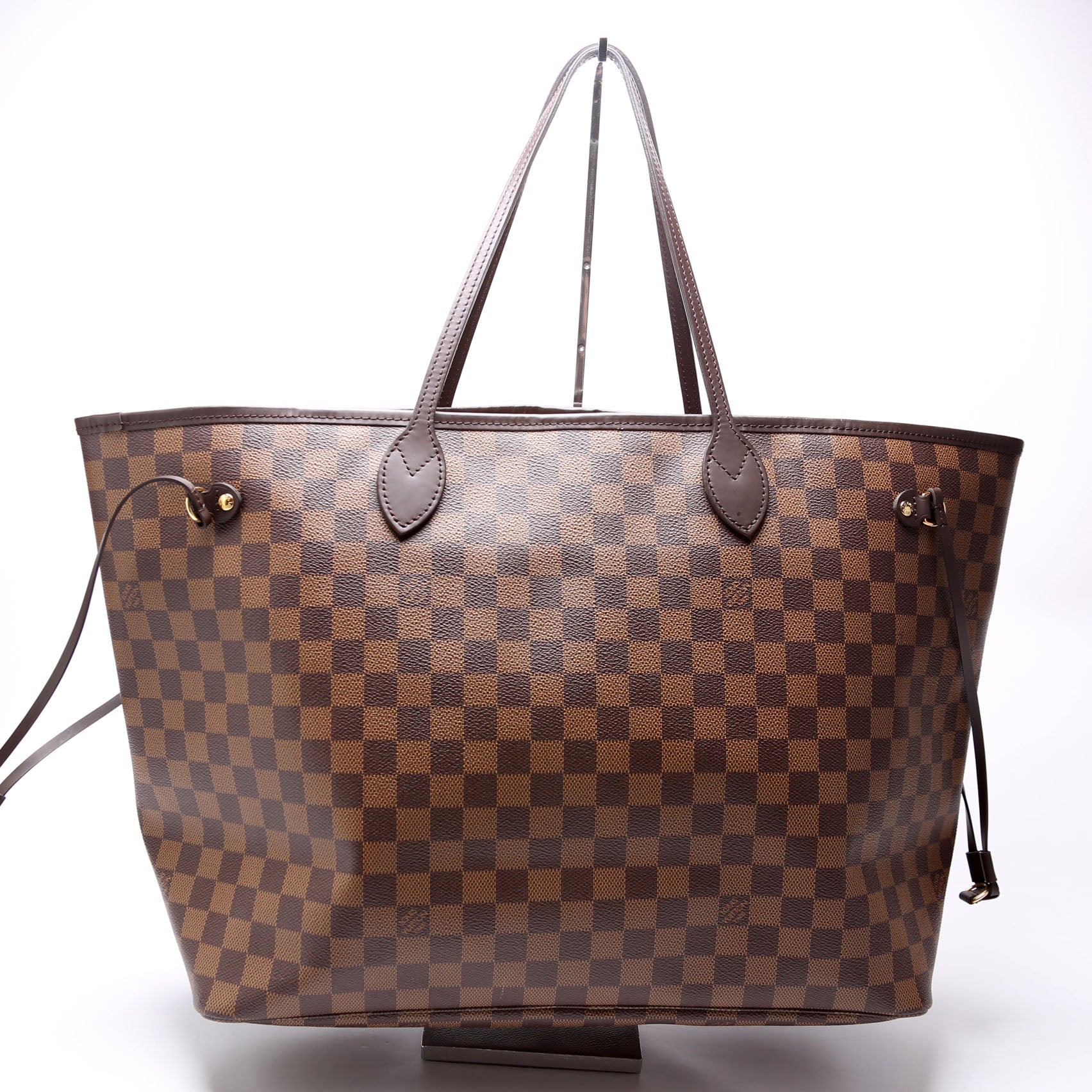 Neverfull W/Wallet GM Damier Ebene Red