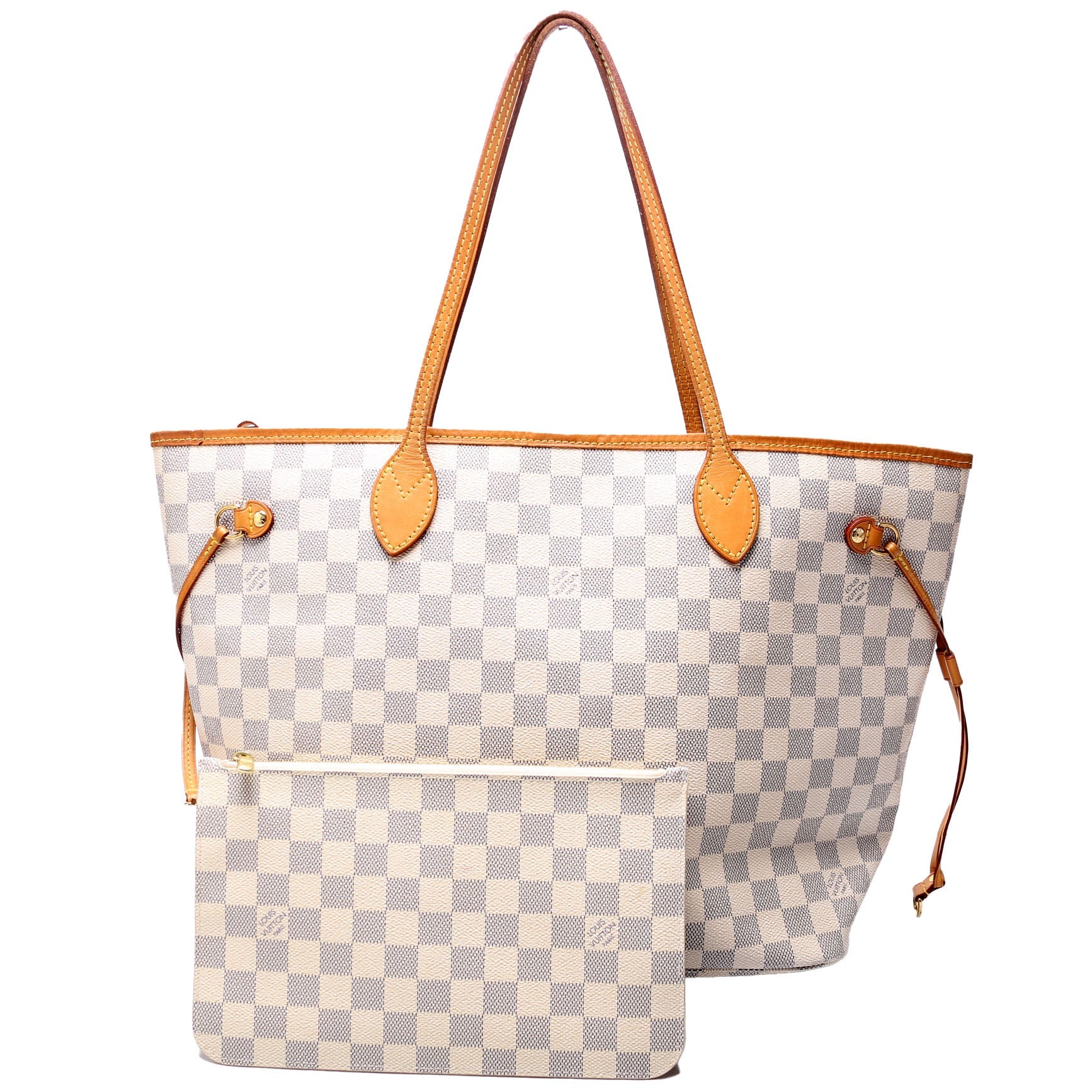 Neverfull with Wallet MM Damier Azur