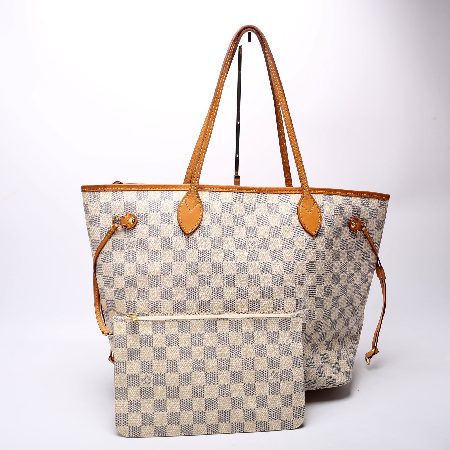 Neverfull with Wallet MM Damier Azur