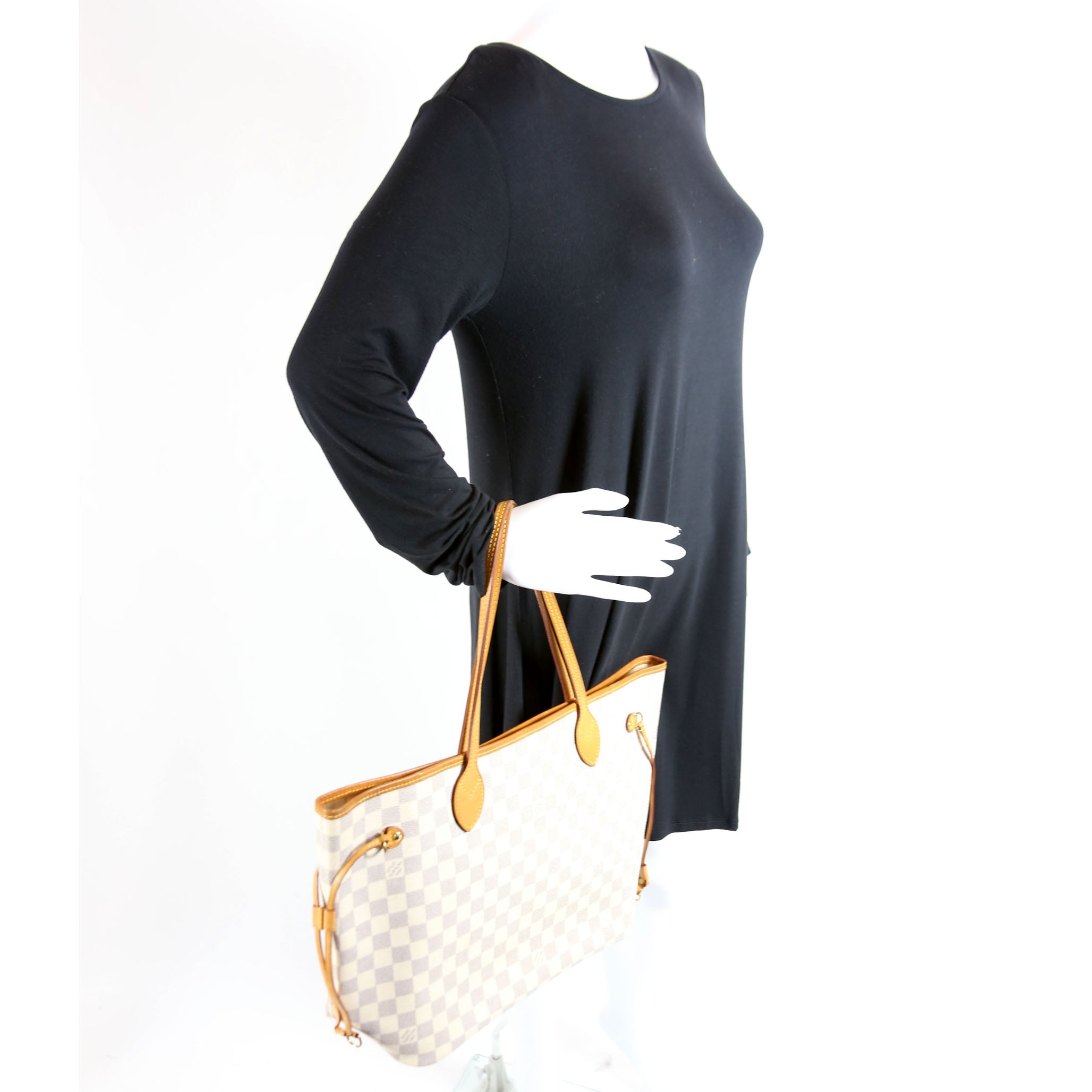 Neverfull with Wallet MM Damier Azur