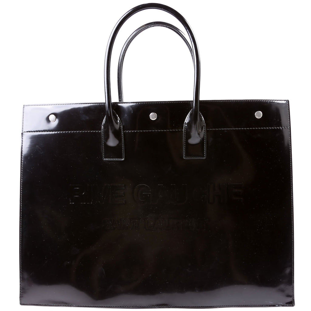 Rive Gauche Patent Calfskin 587273 Black