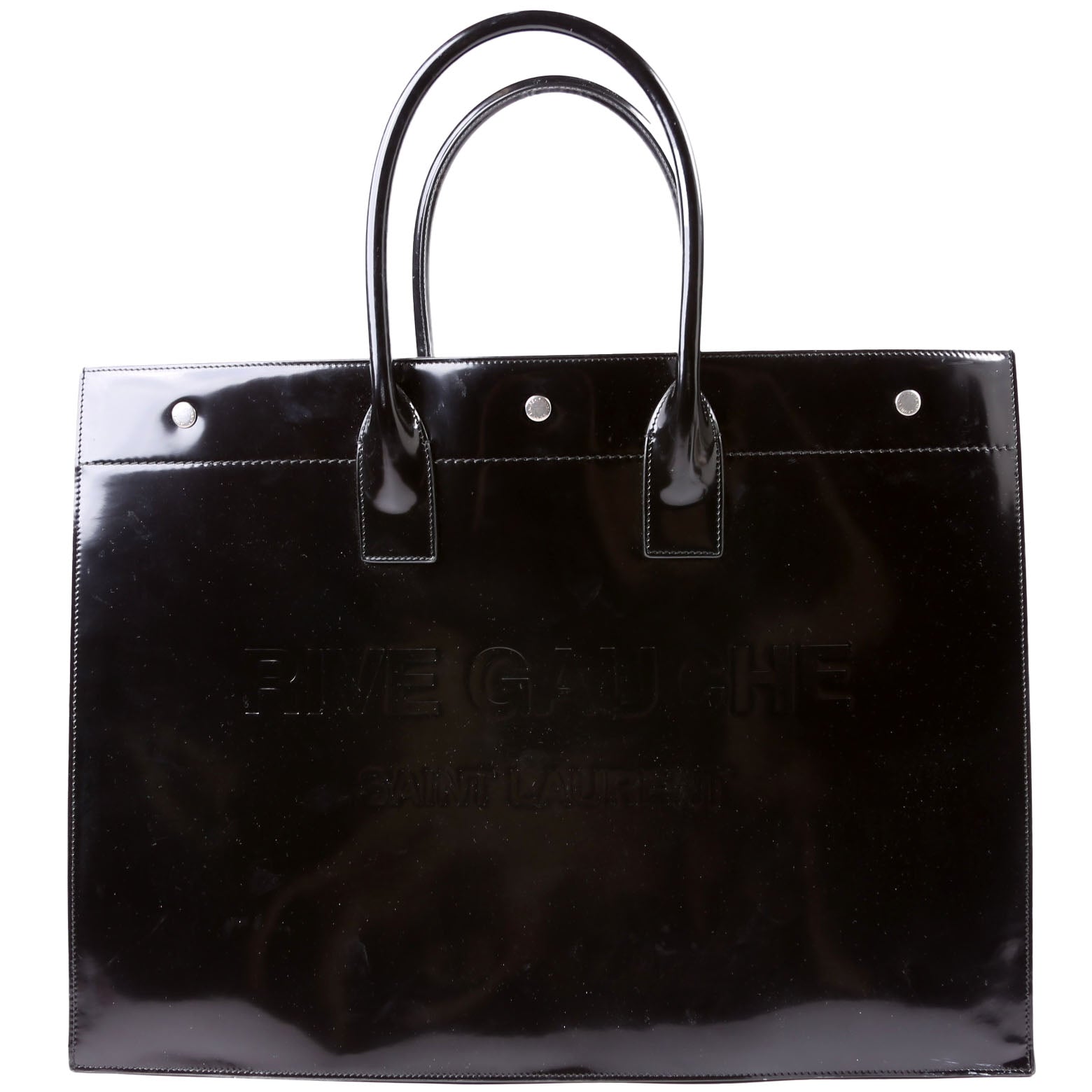 Rive Gauche Patent Calfskin 587273 Black