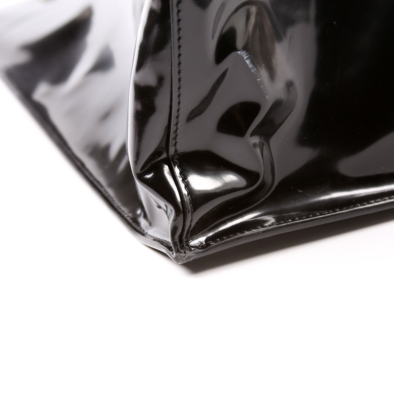 Rive Gauche Patent Calfskin 587273 Black