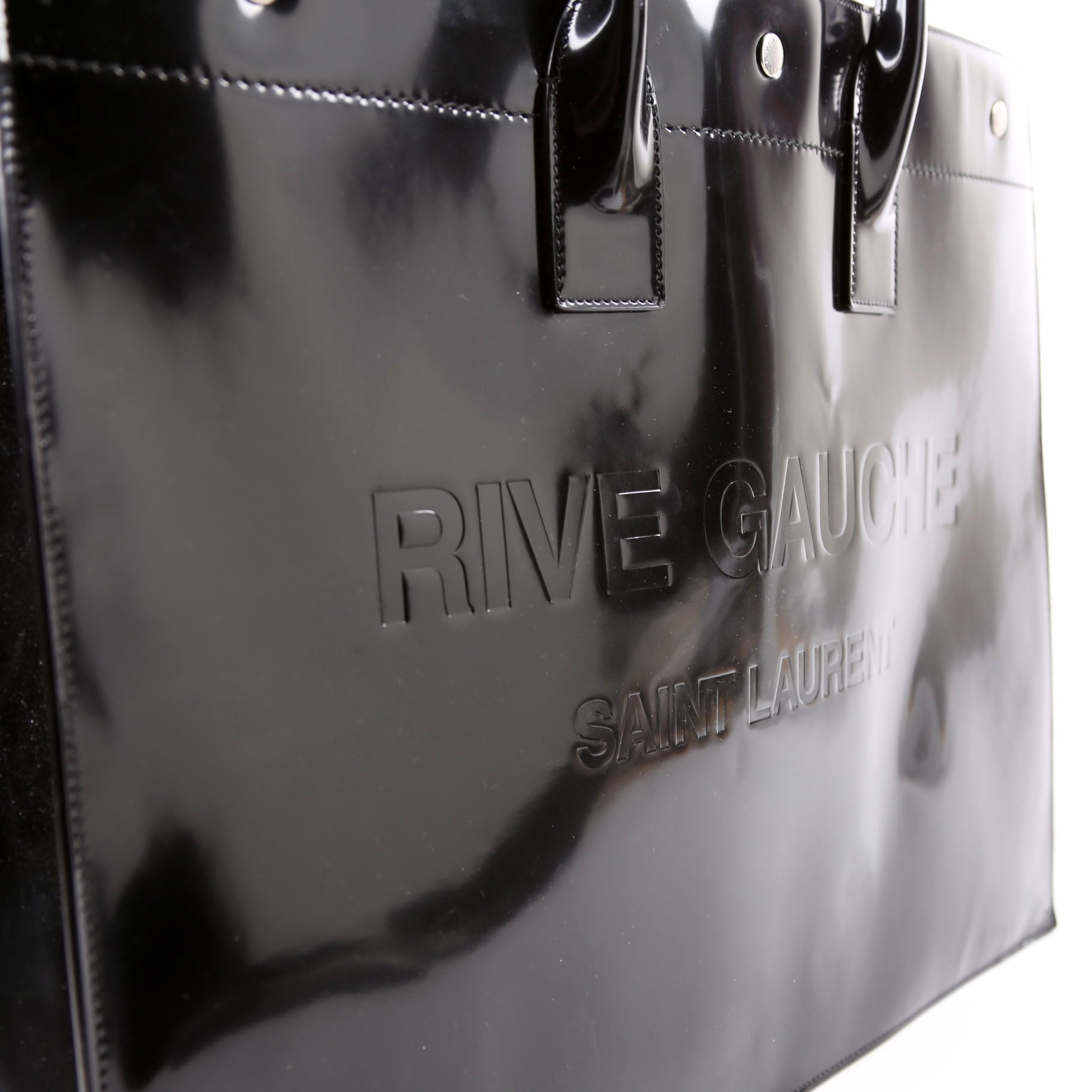 Rive Gauche Patent Calfskin 587273 Black