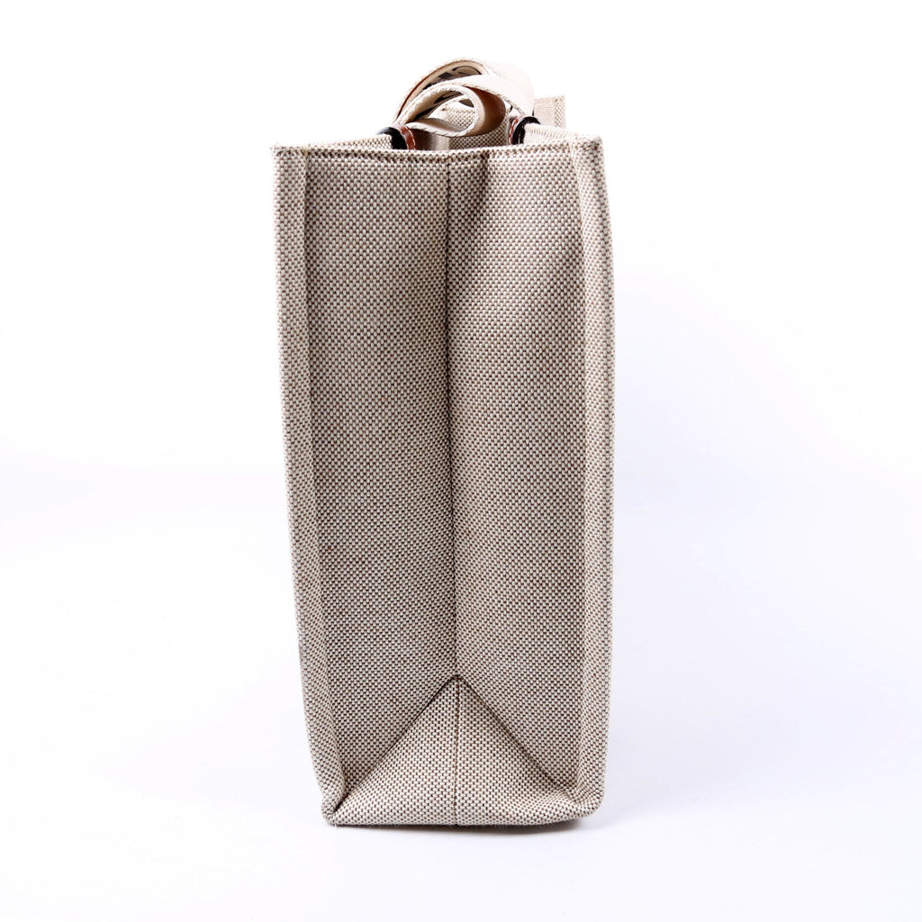 Woody Ribbon Tote Medium Beige/Brown