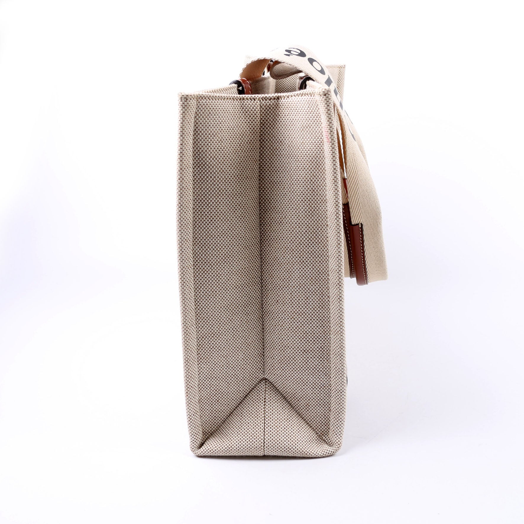 Woody Ribbon Tote Medium Beige/Brown