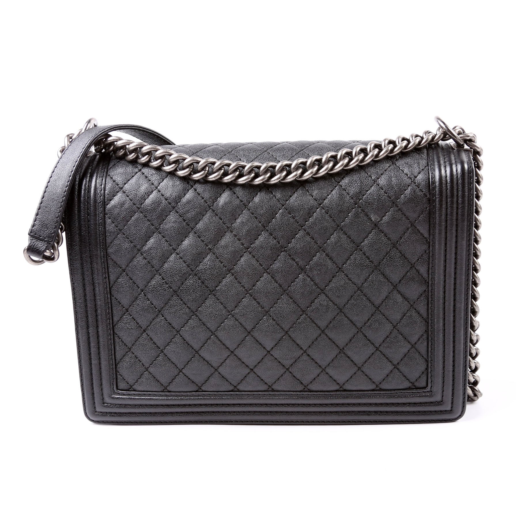 Boy Flap Large Caviar 18M Black