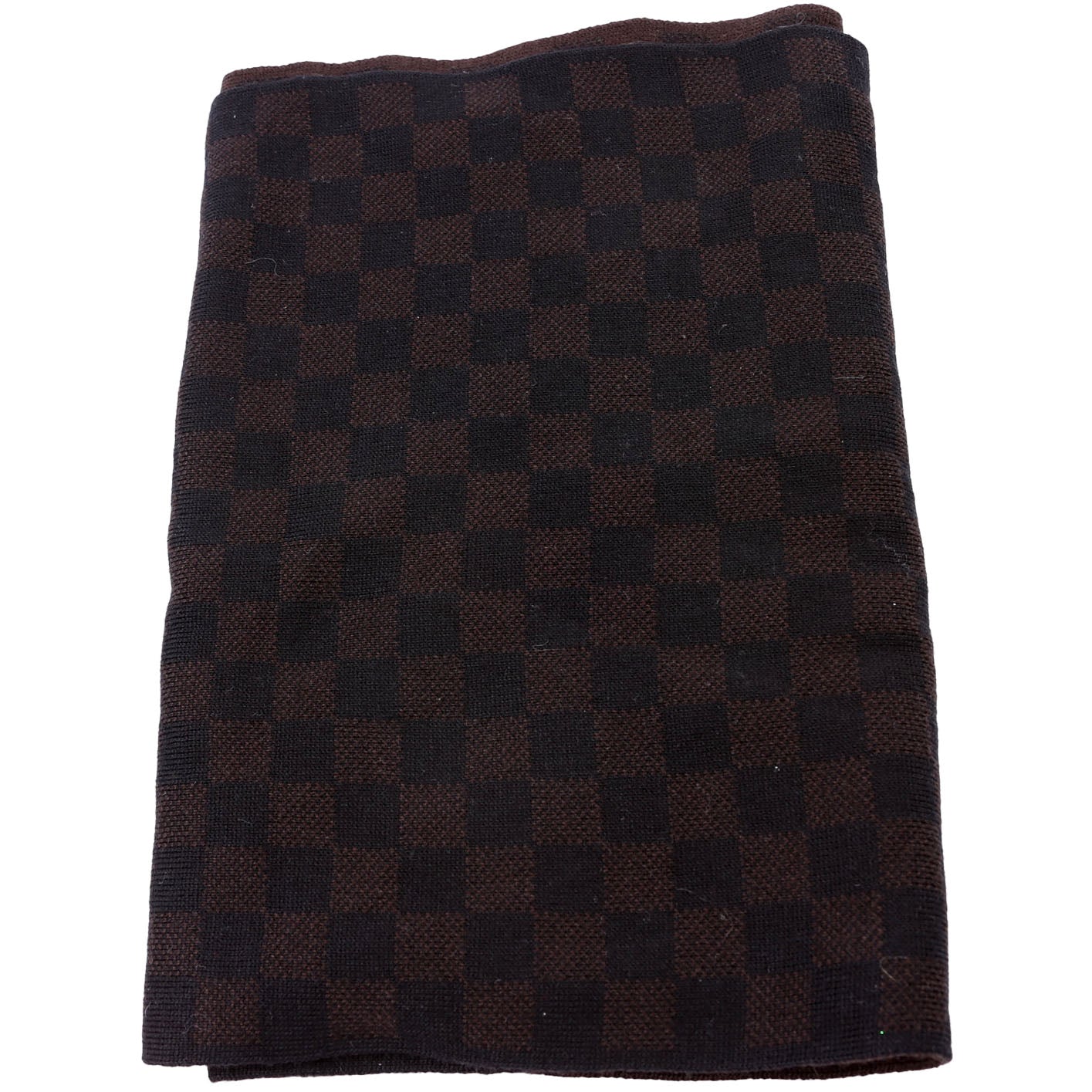 Damier Ebene Wool Scarf