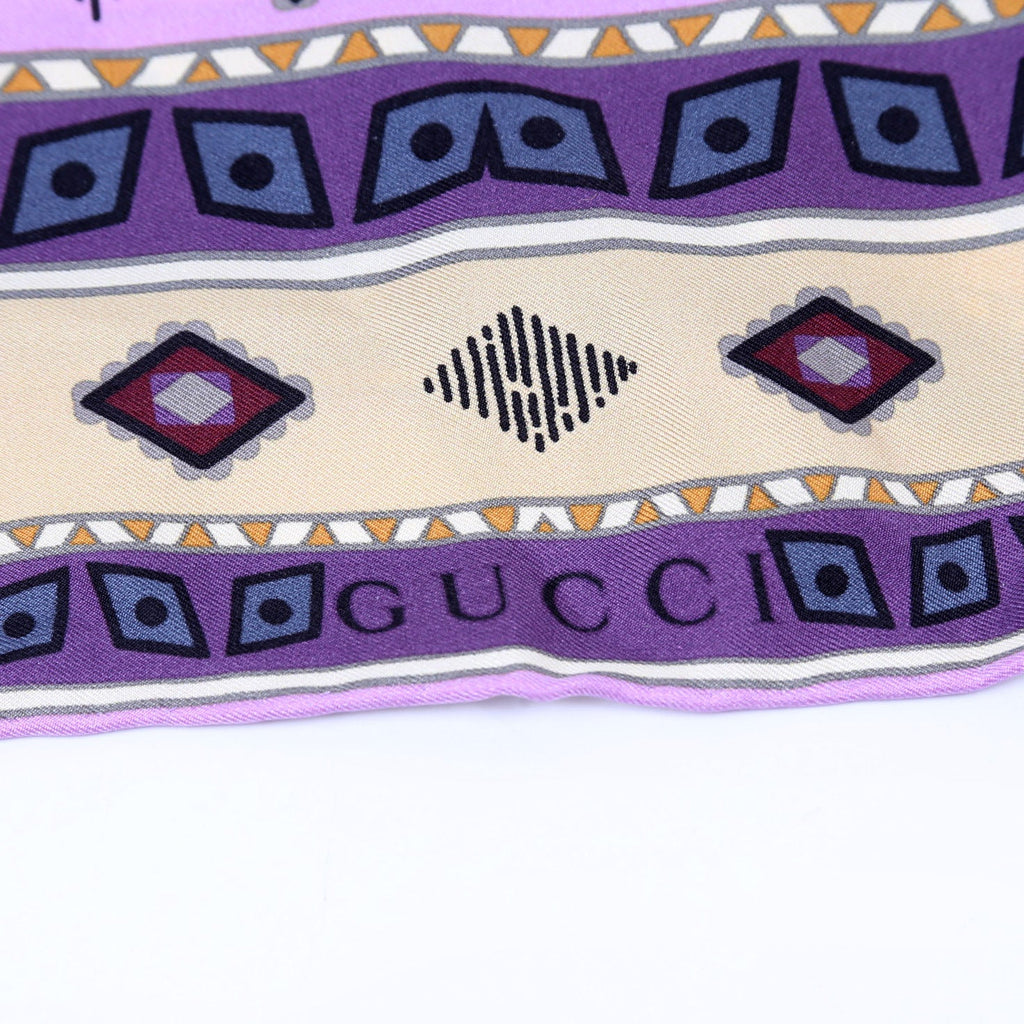 Tiger Face Silk Scarf 70cm