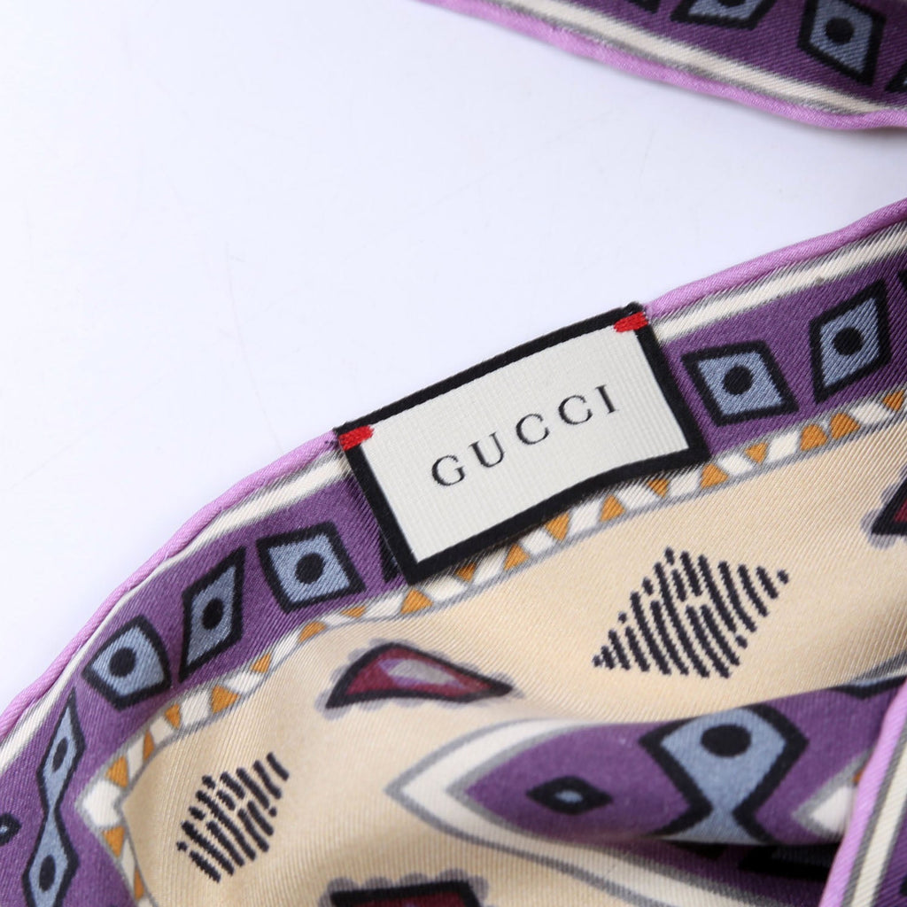 Tiger Face Silk Scarf 70cm