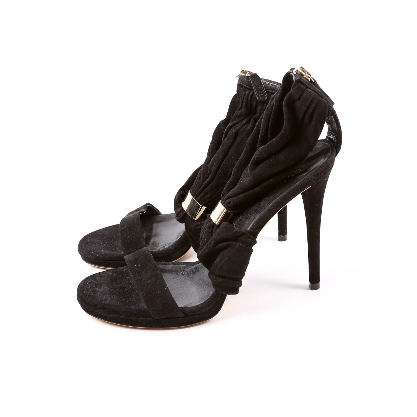 Suede Open Toe Sandals Size 37