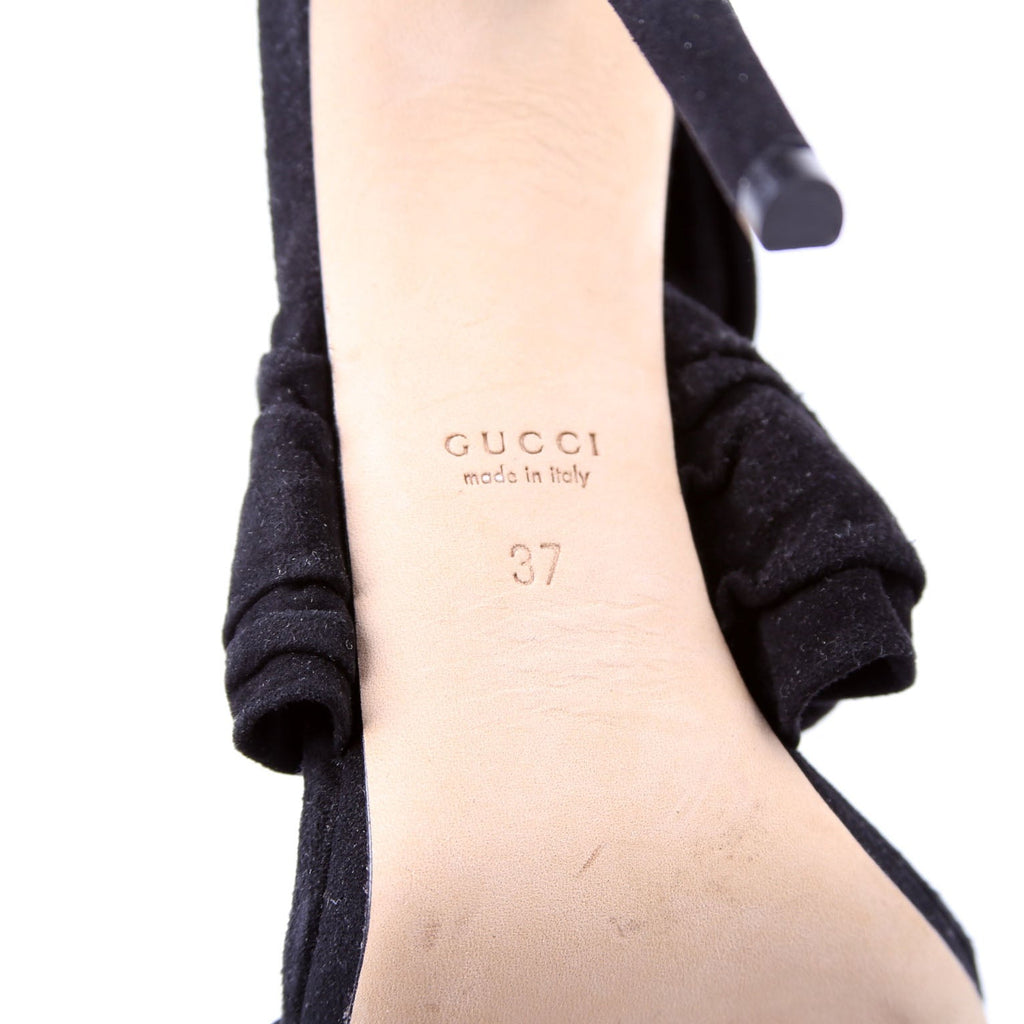 Suede Open Toe Sandals Size 37