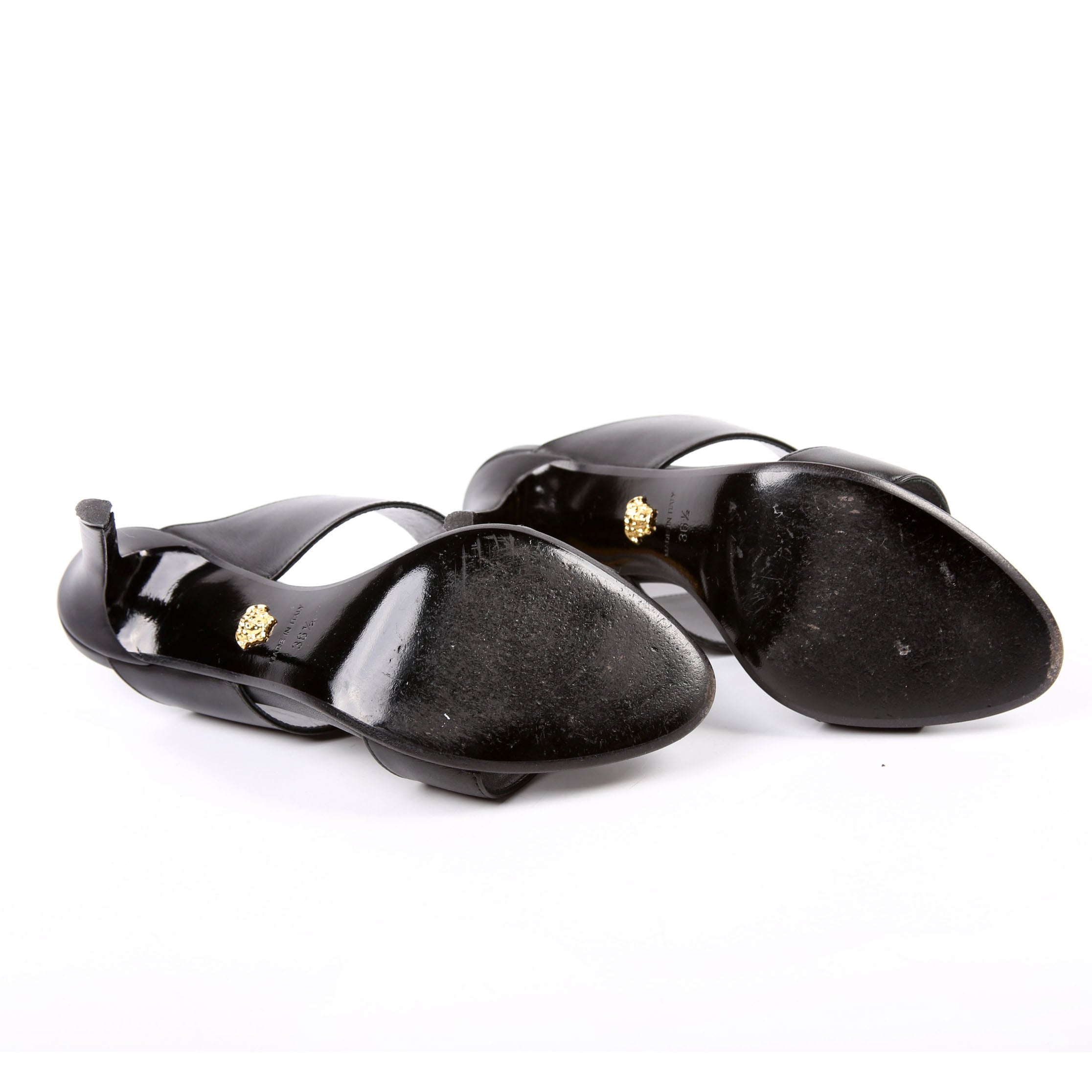 Virtus V Logo Mule Heels Size 36.5
