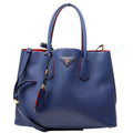 Saffiano Cuir Double Large Blue