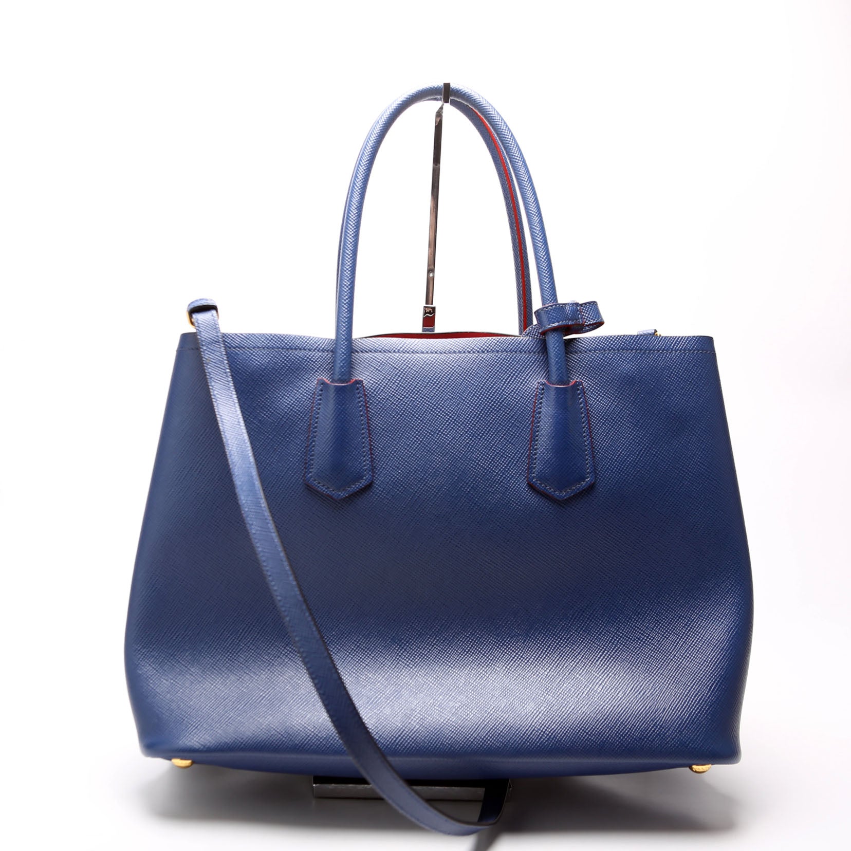 Saffiano Cuir Double Large Blue