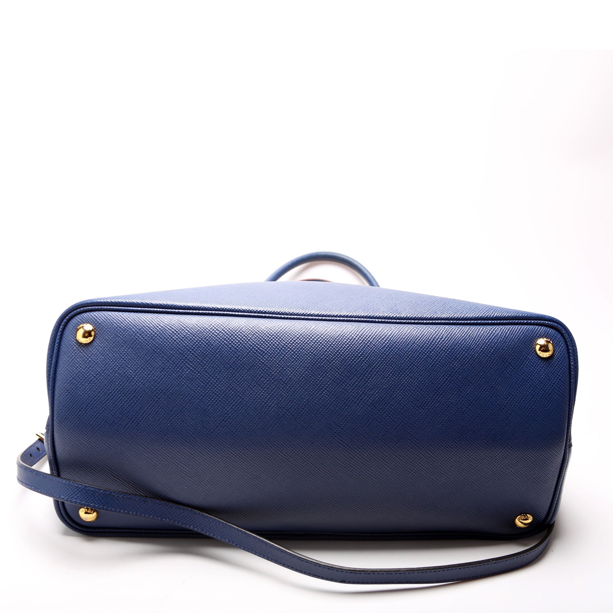 Saffiano Cuir Double Large Blue