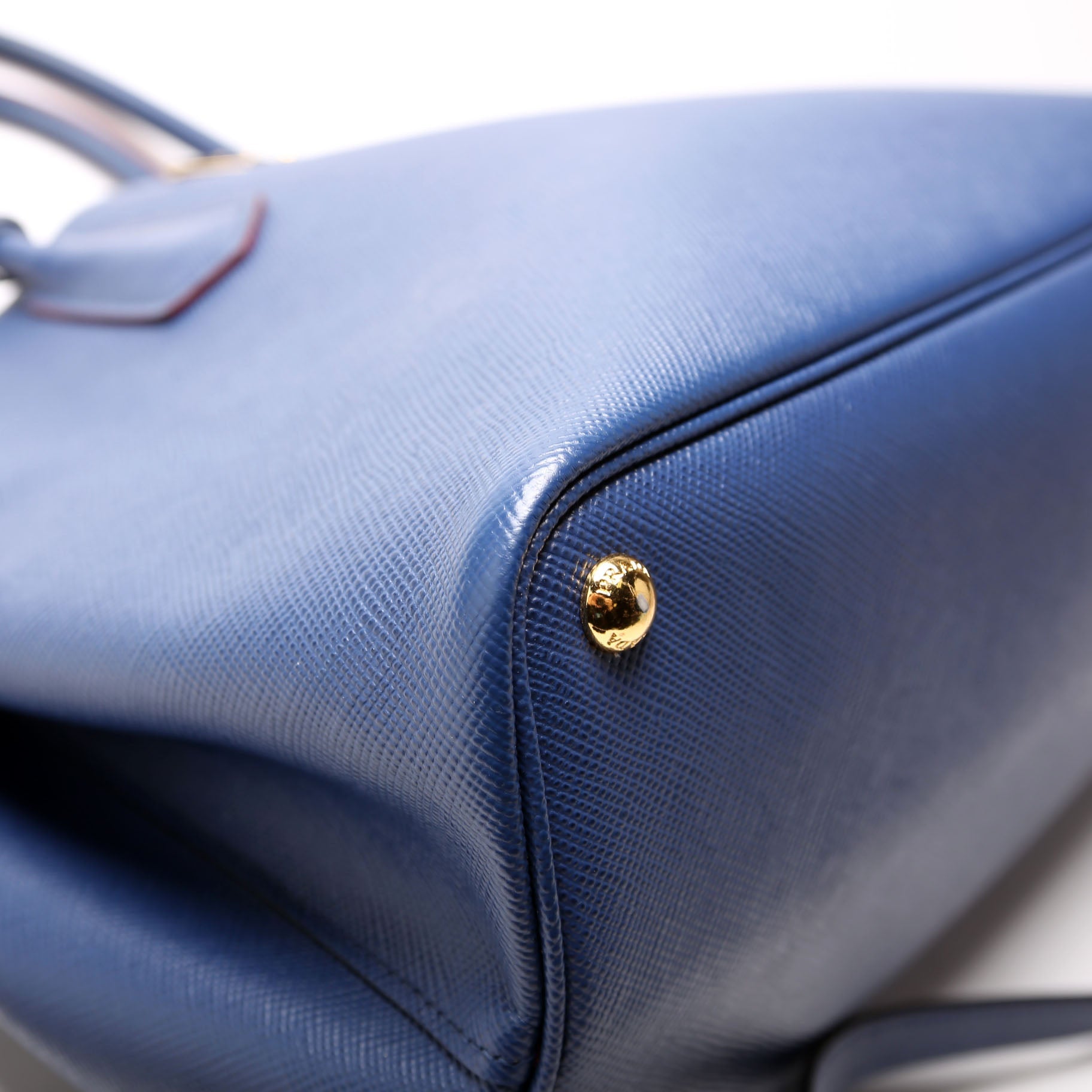 Saffiano Cuir Double Large Blue