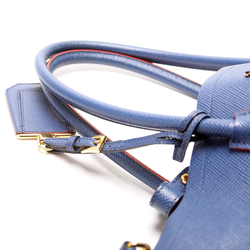 Saffiano Cuir Double Large Blue