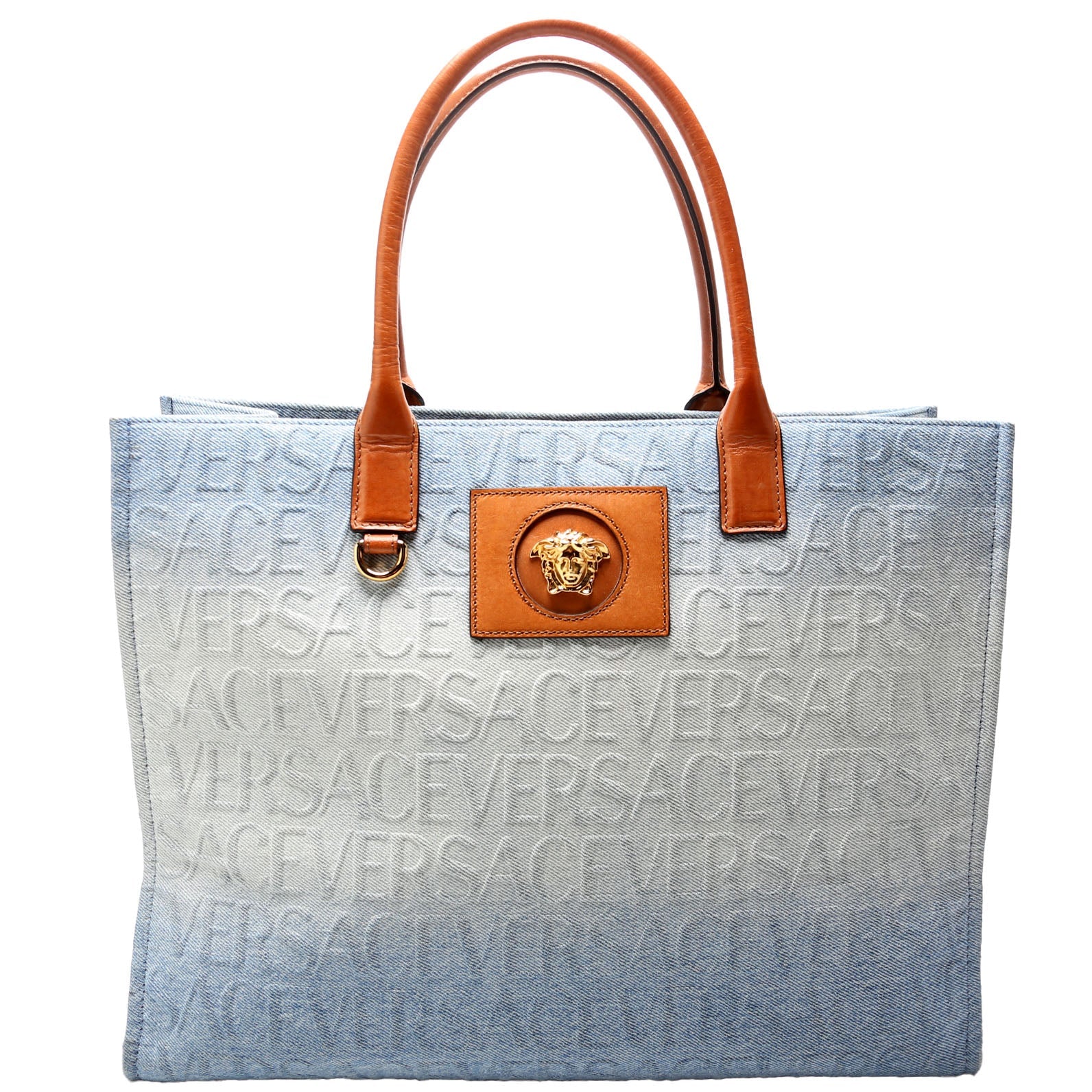 La Medusa Large Ombre Denim Tote