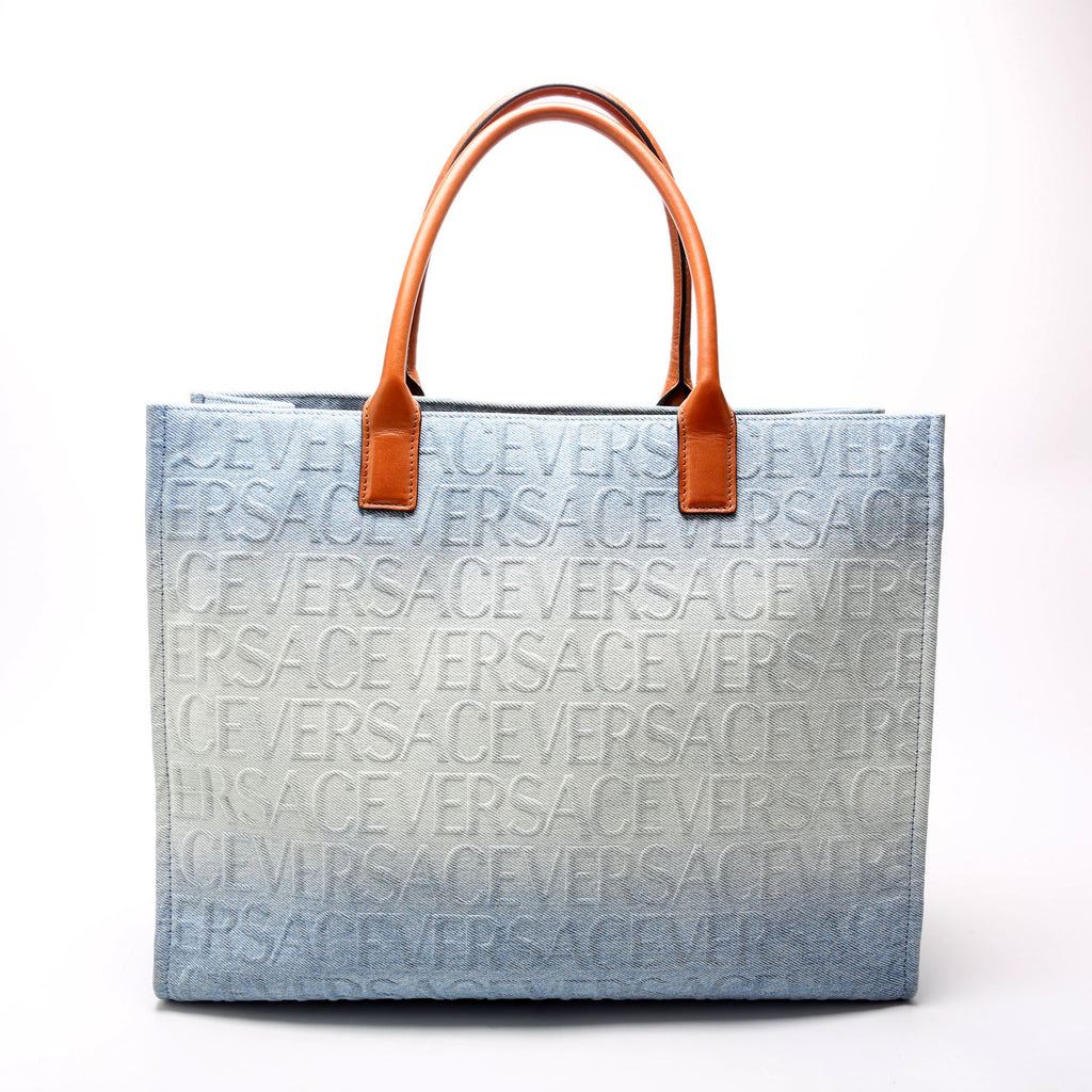 La Medusa Large Ombre Denim Tote