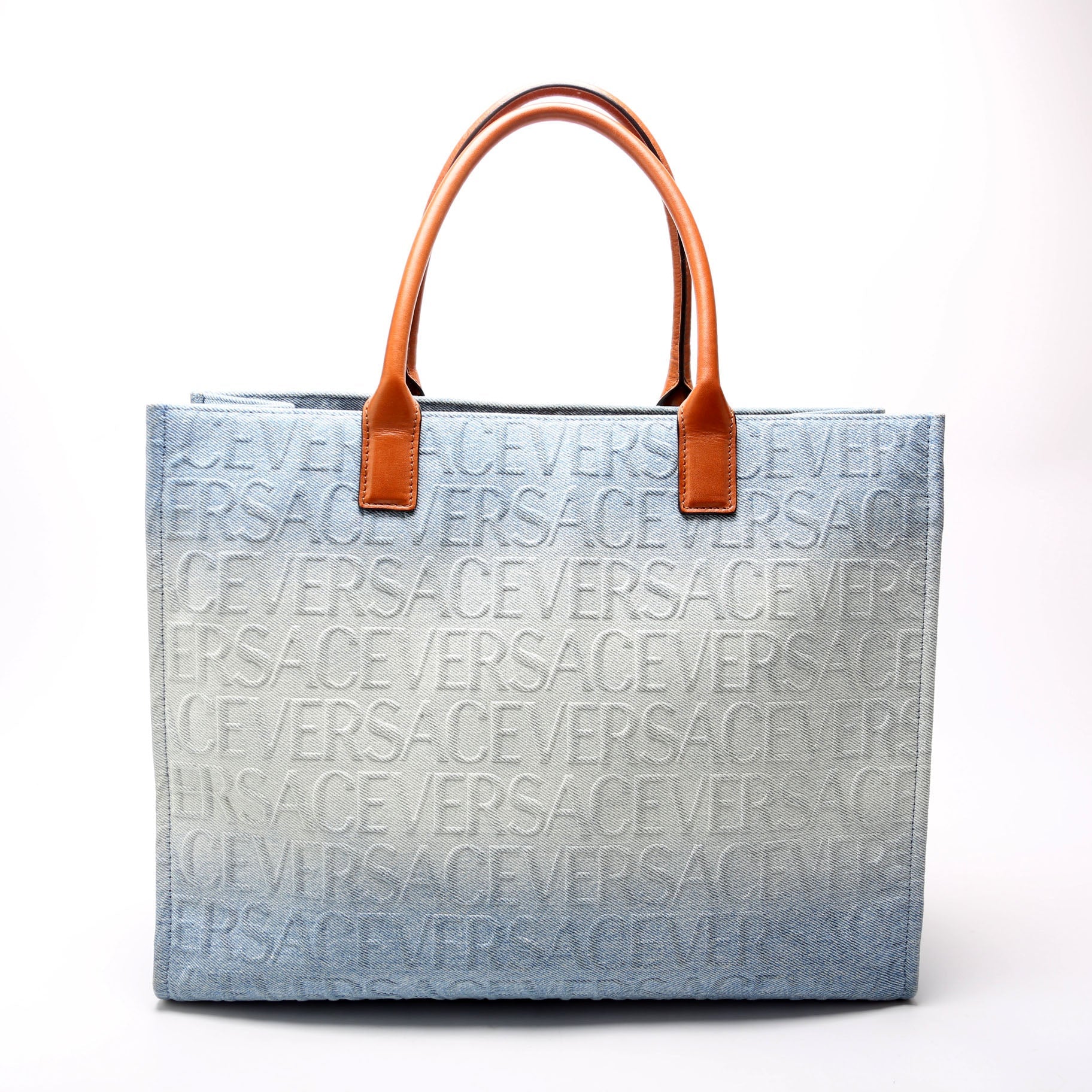 La Medusa Large Ombre Denim Tote