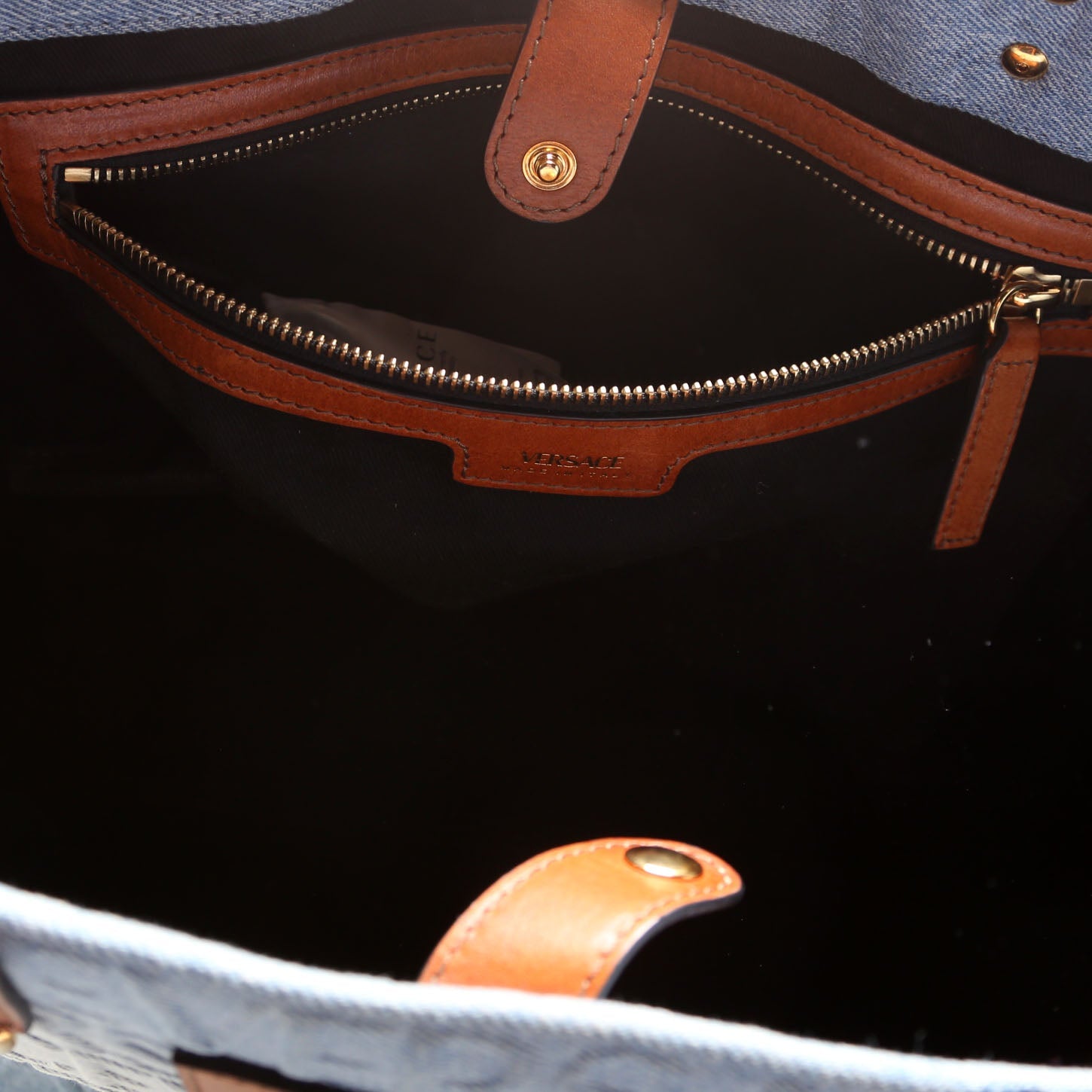La Medusa Large Ombre Denim Tote