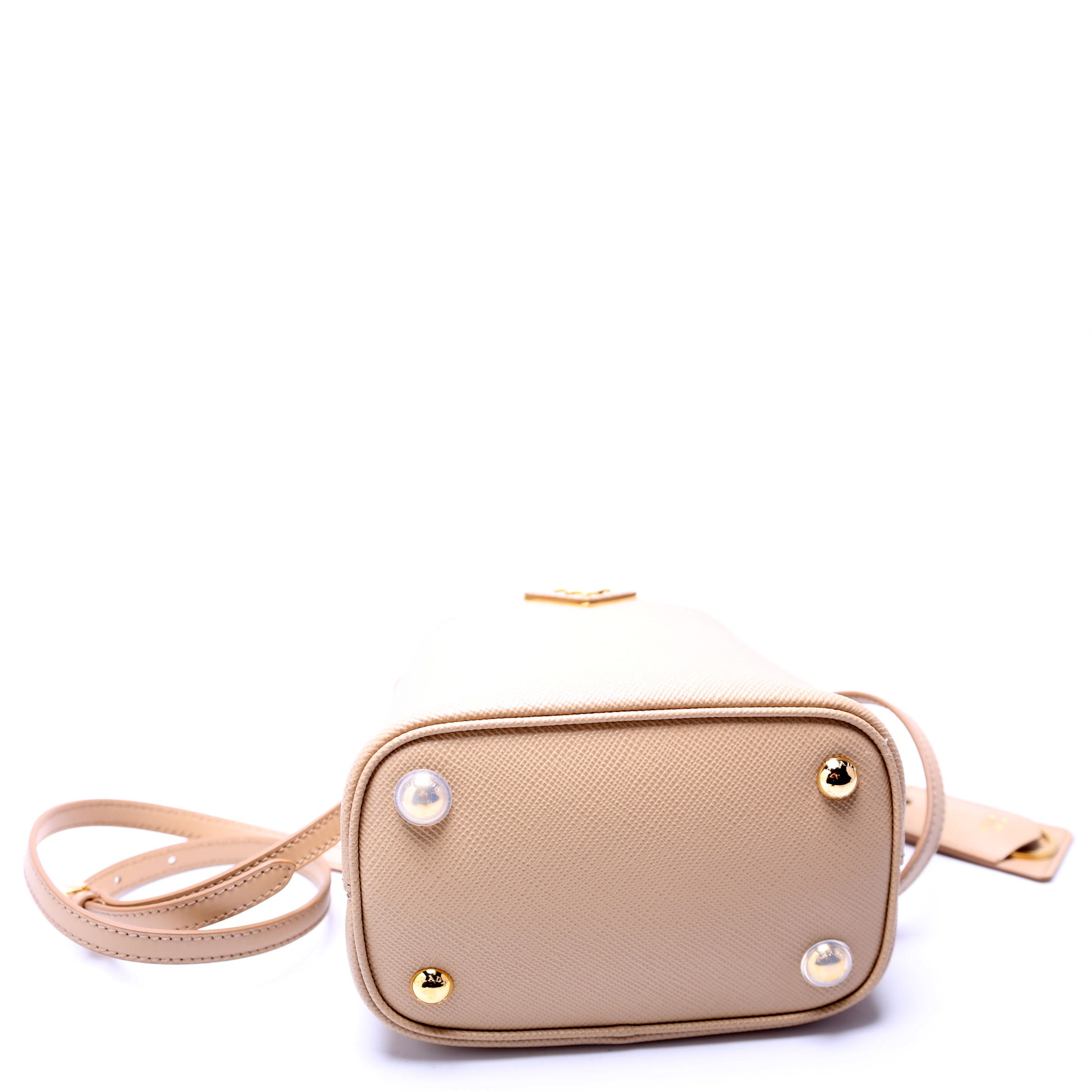 1BA217 Saffiano Cuir Small Panier Bag Tan