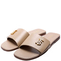 Sloane TB Leather Slide Sandals Size 39
