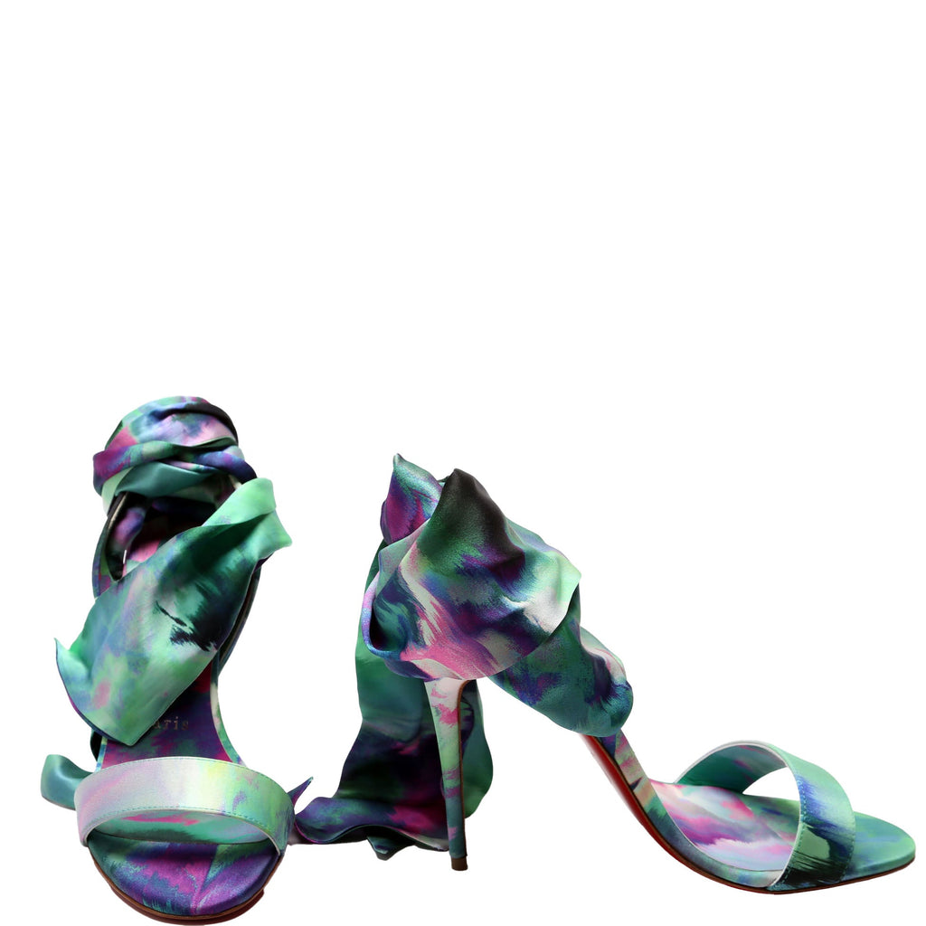 Sandale Du Desert 100mm Satin Size 36.5