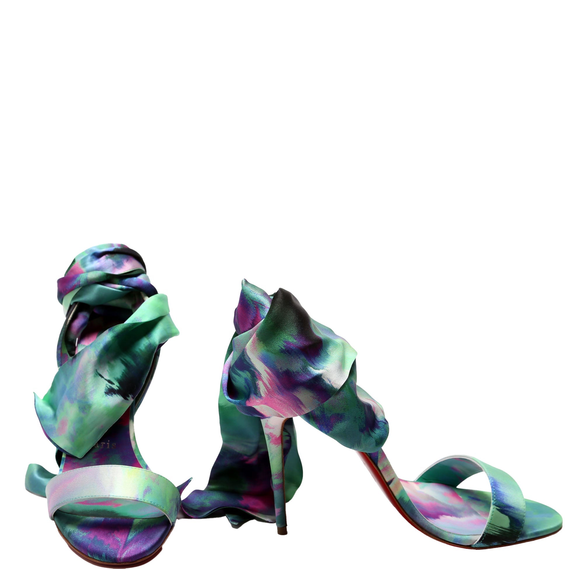 Sandale Du Desert 100mm Satin Size 36.5