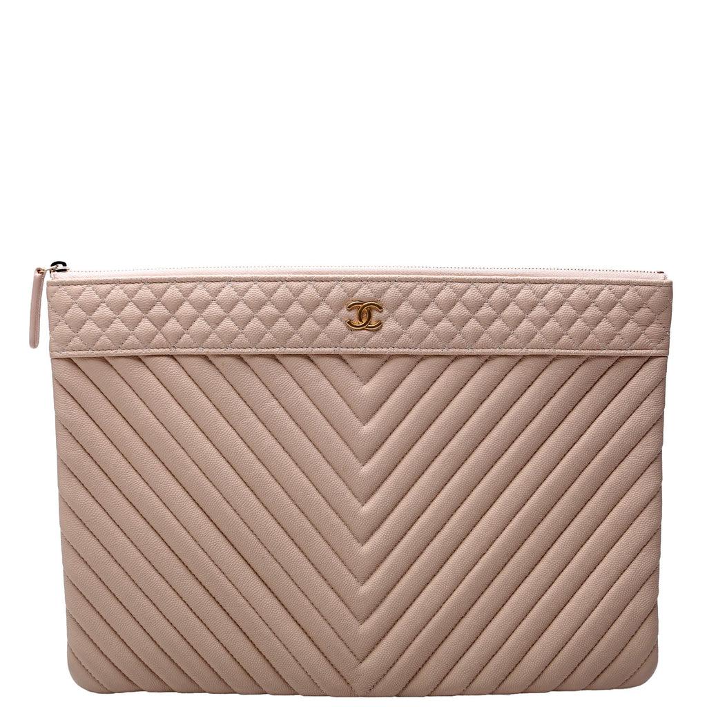 CC Cosmetic Case Quilted Large Caviar 24M