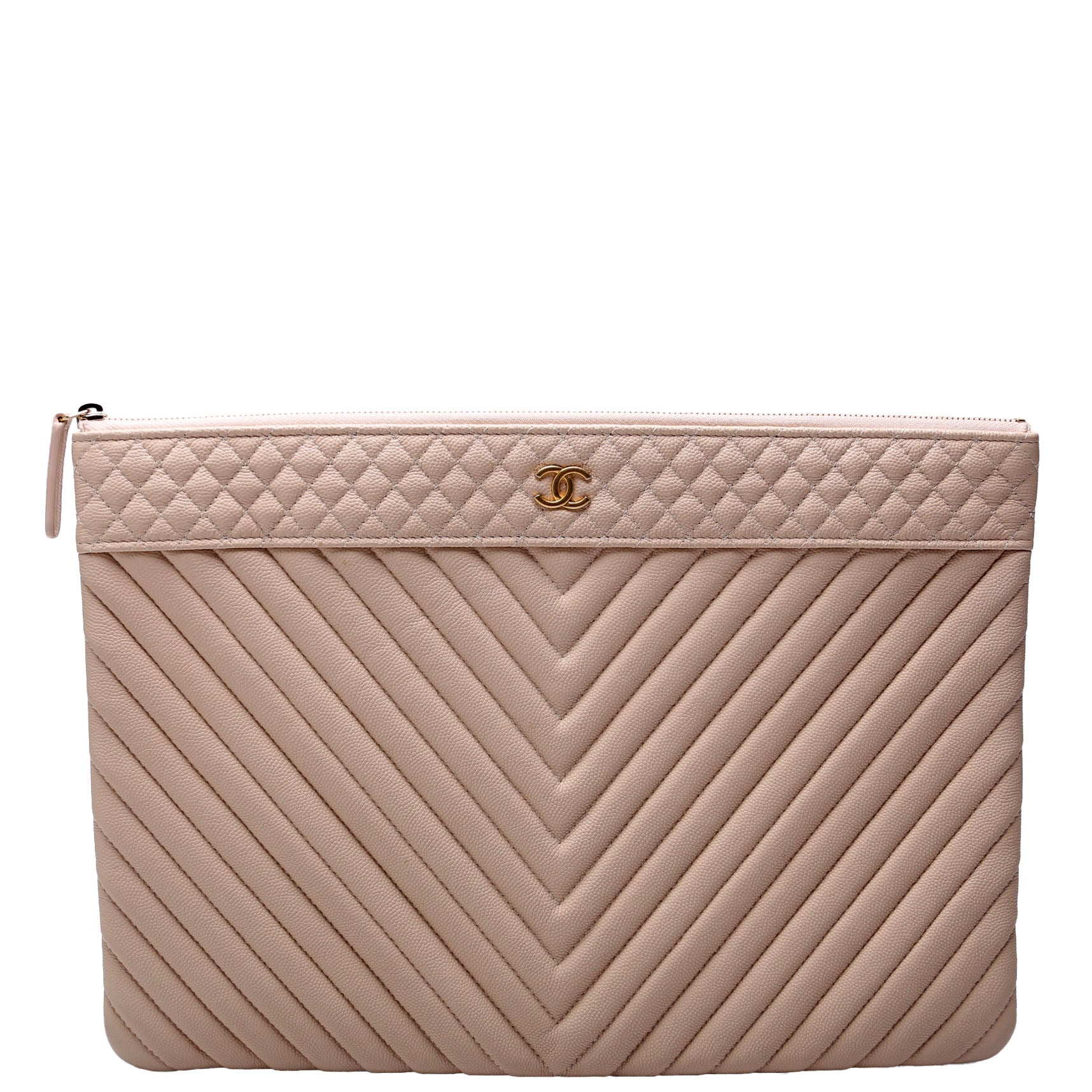 CC Cosmetic Case Quilted Large Caviar 24M