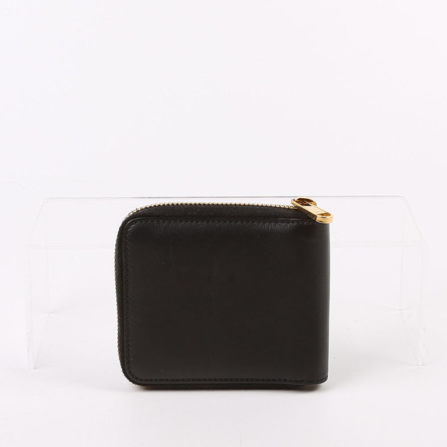 658836 Vitello Leather Interlock G ZA Card Case Wallet