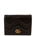 466492 GG Marmont Card Case Black