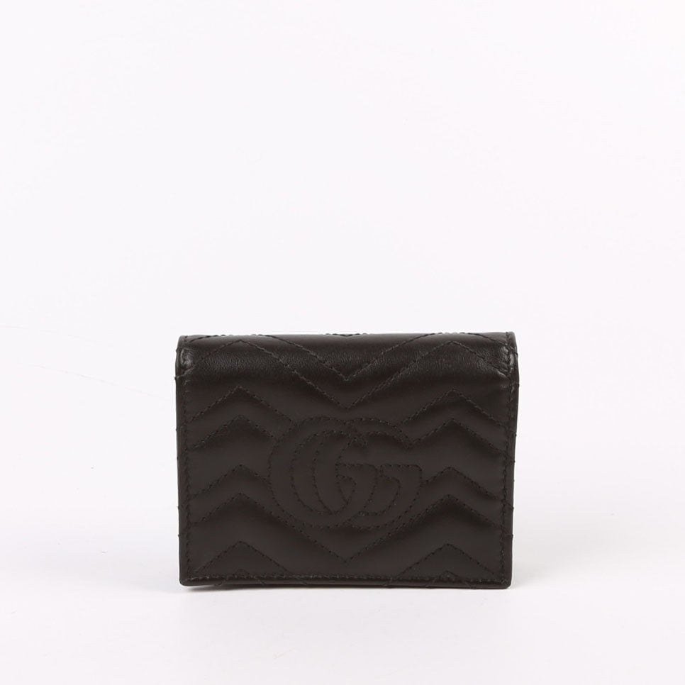 466492 GG Marmont Card Case Black